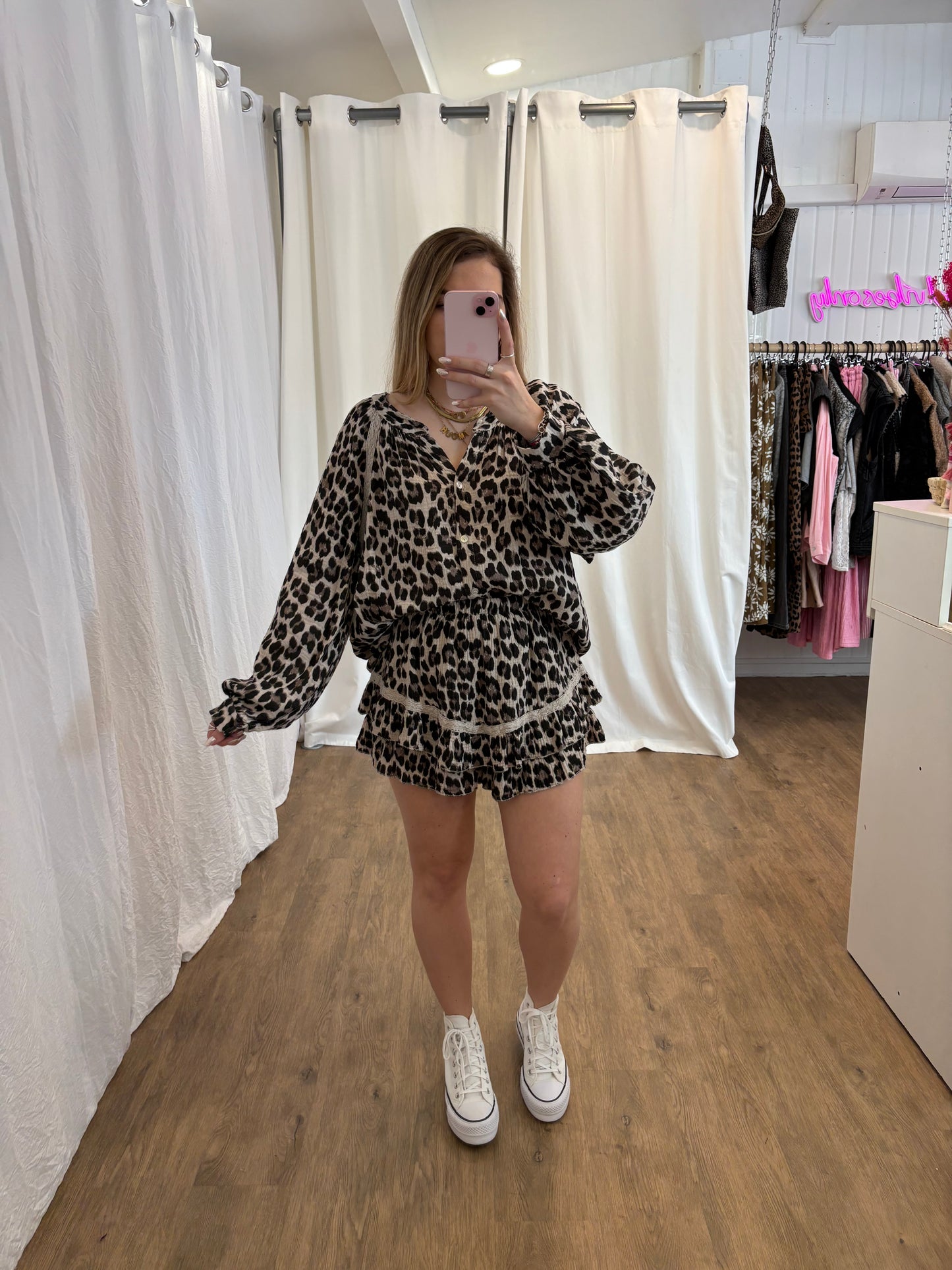 Short LYA Léopard beige