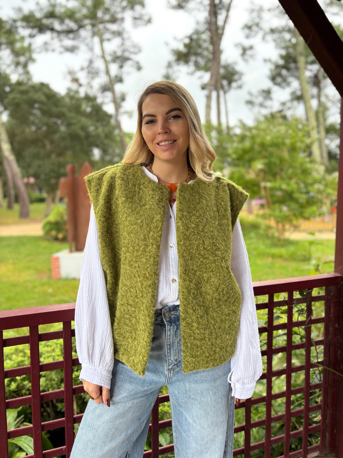 Veste sans manches LILI Olive
