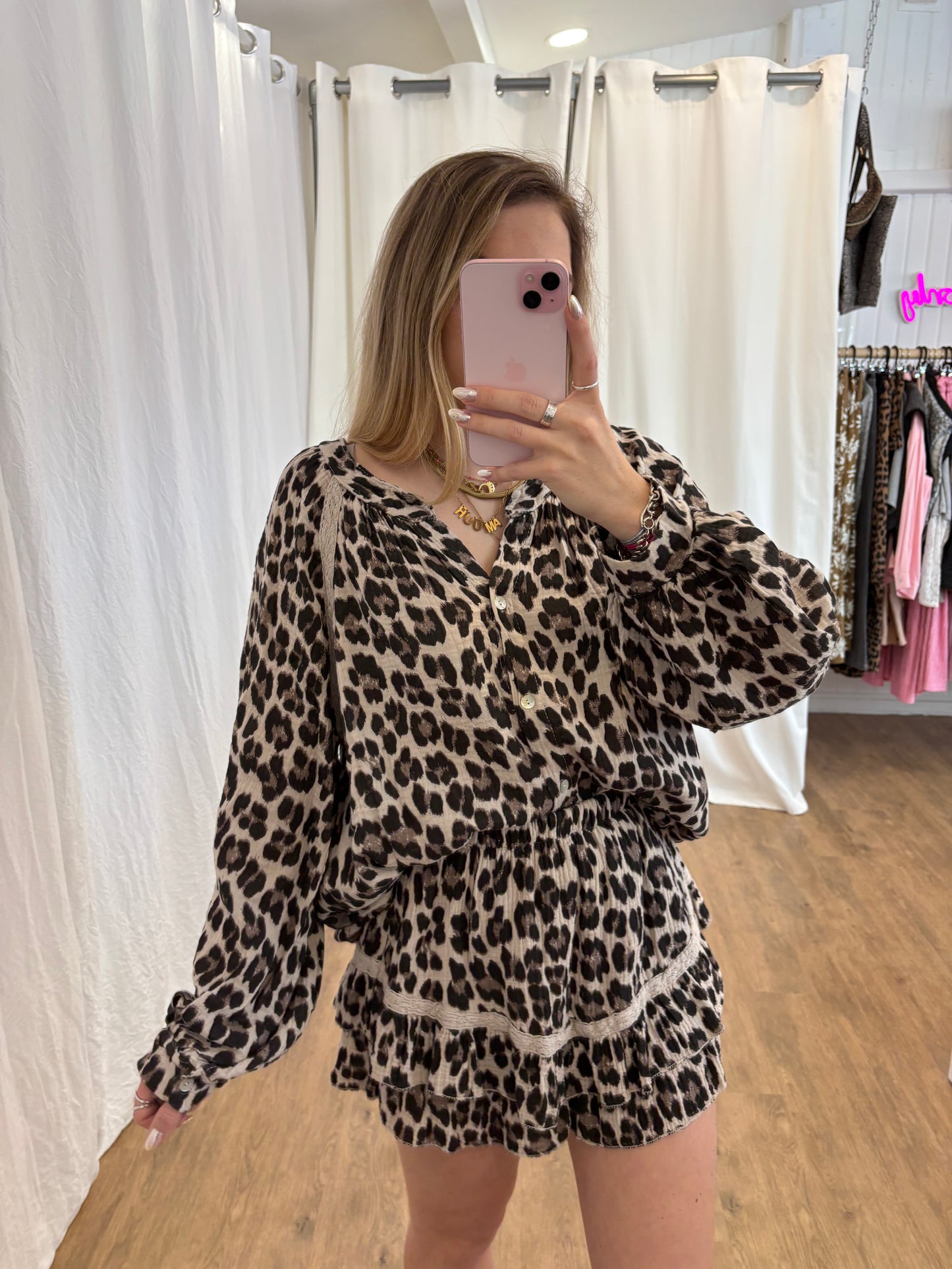 Short LYA Léopard beige