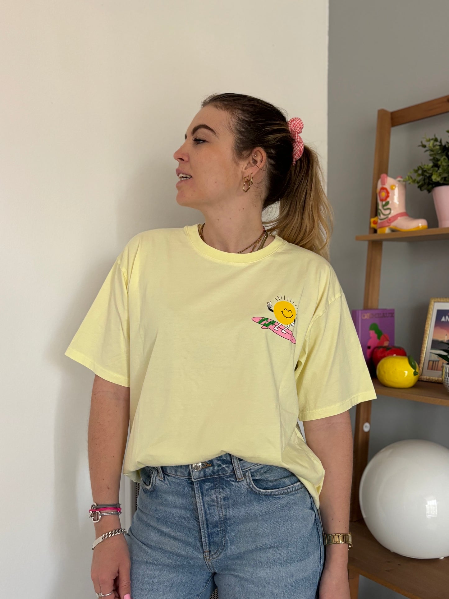 T-shirt WAVES Jaune
