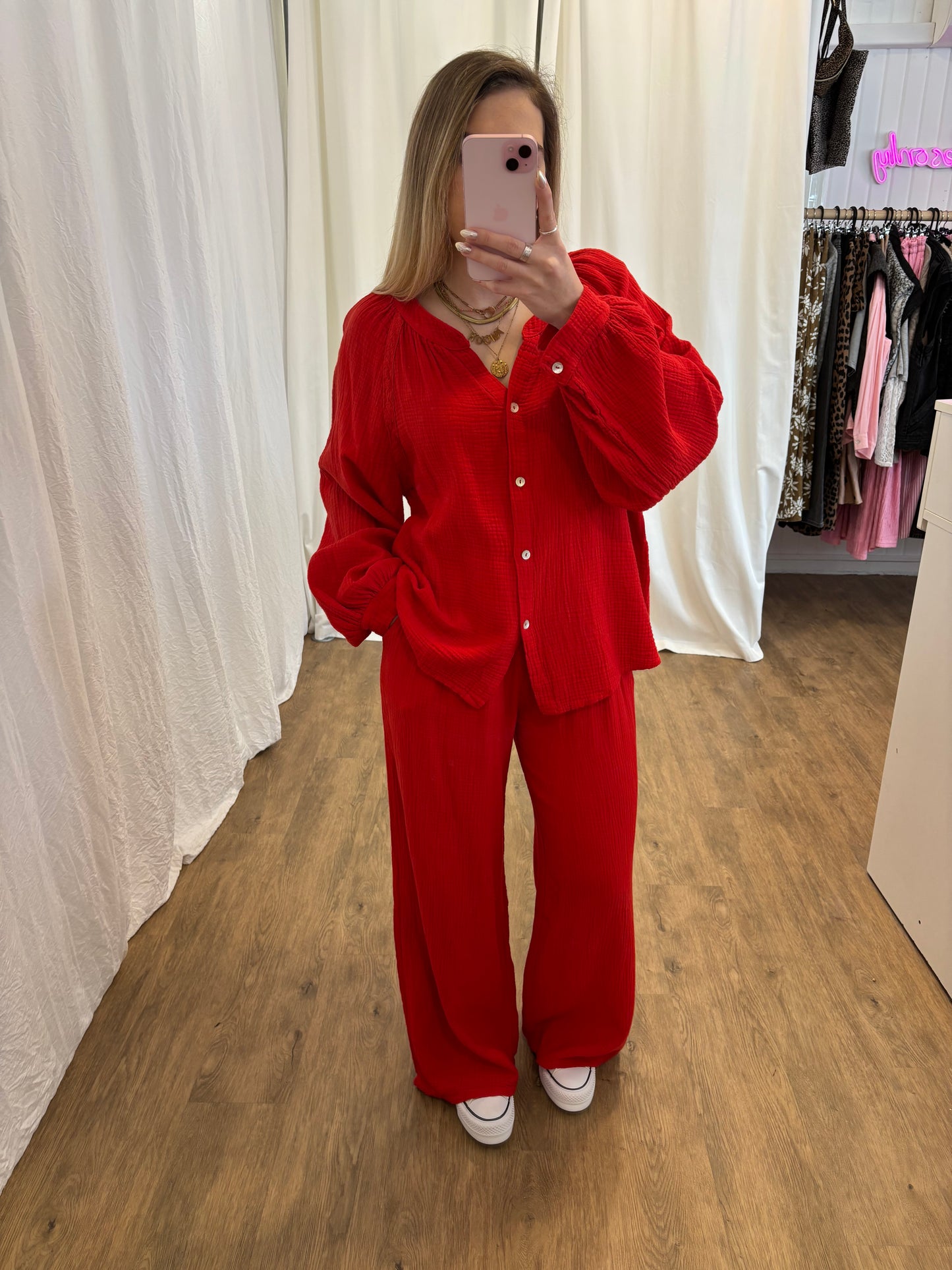Pantalon LYA Rouge