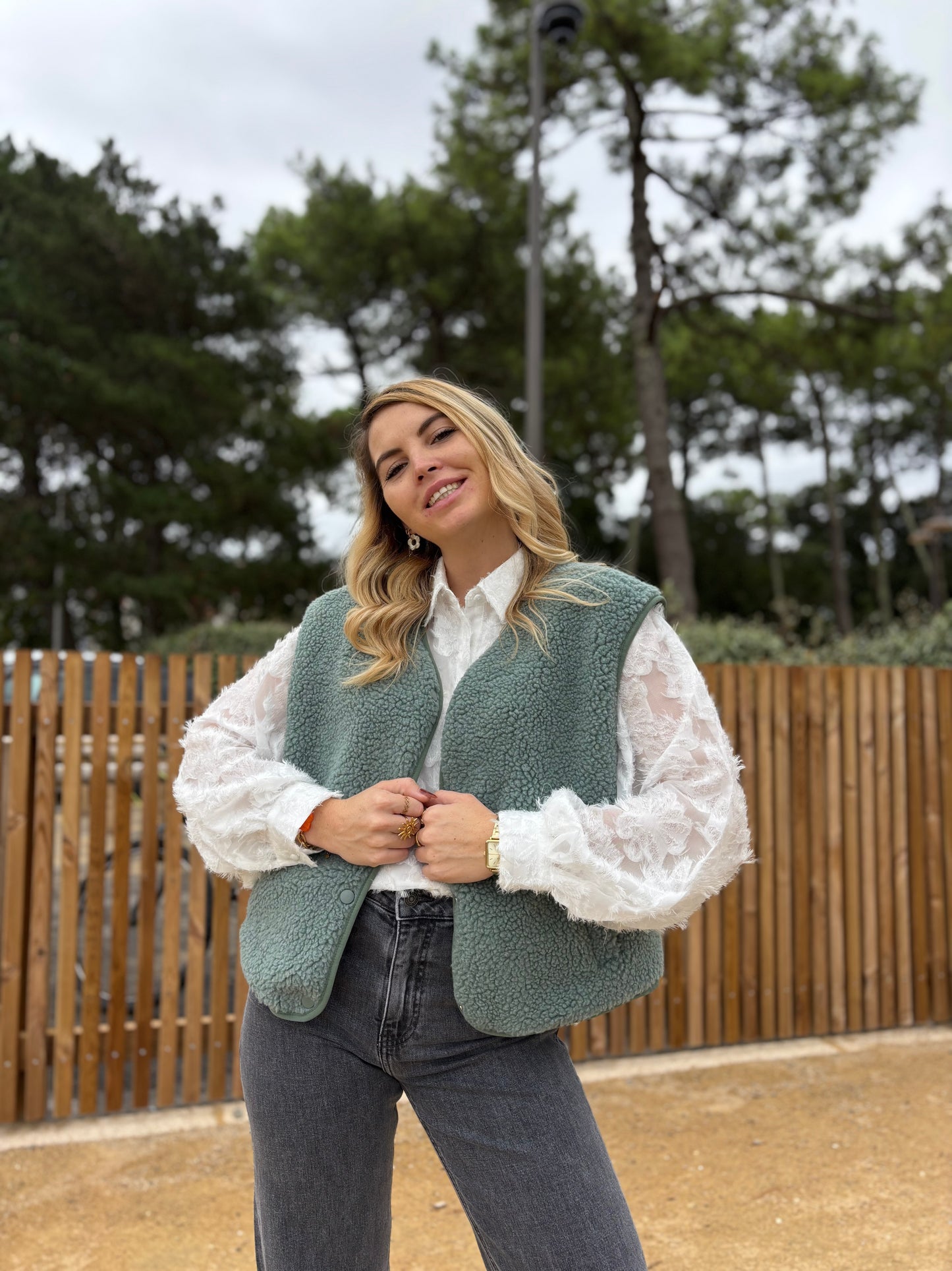 Veste sans manches ABY Vert clair