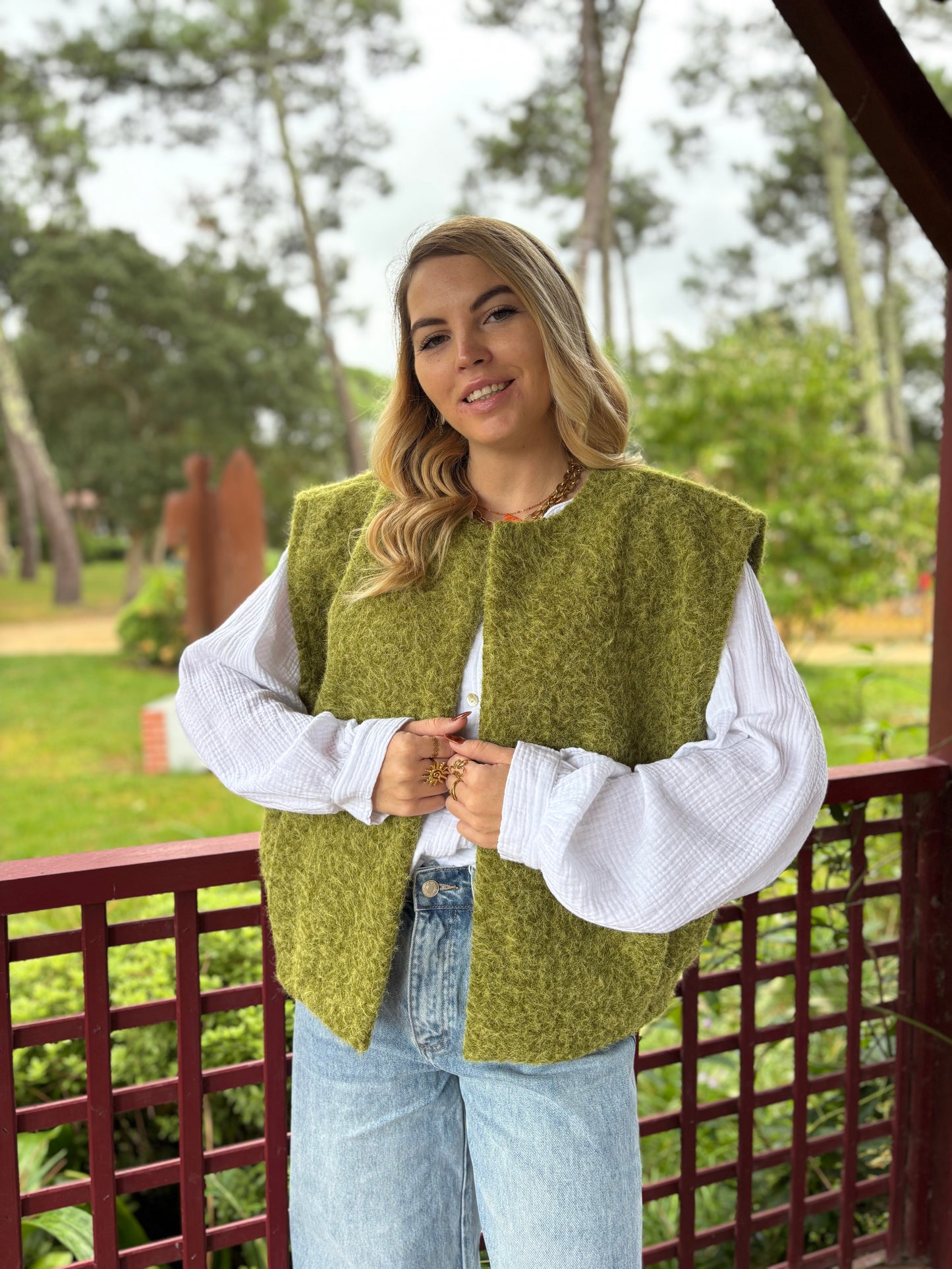 Veste sans manches LILI Olive