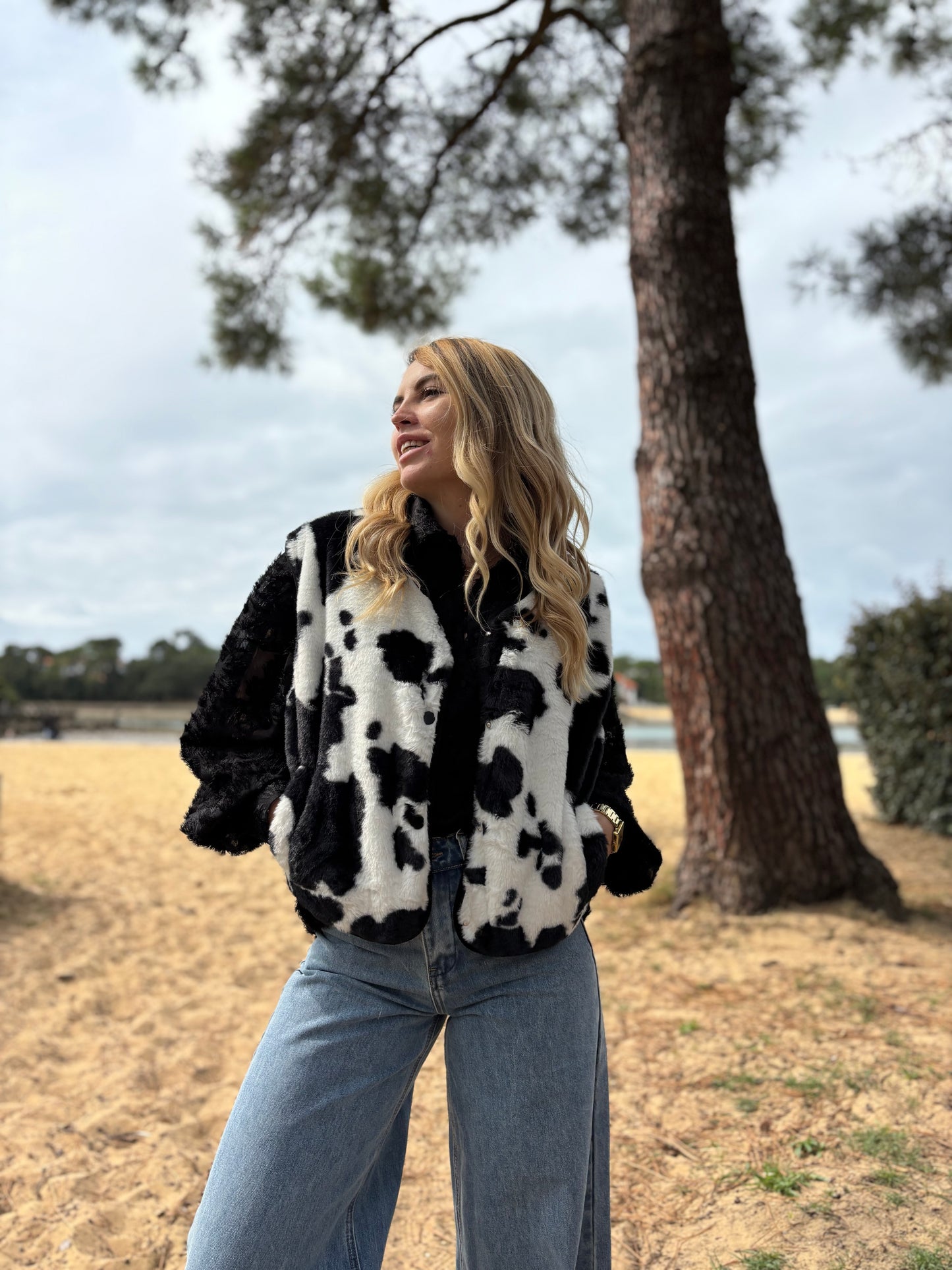 Veste sans manches MYO Vache noir