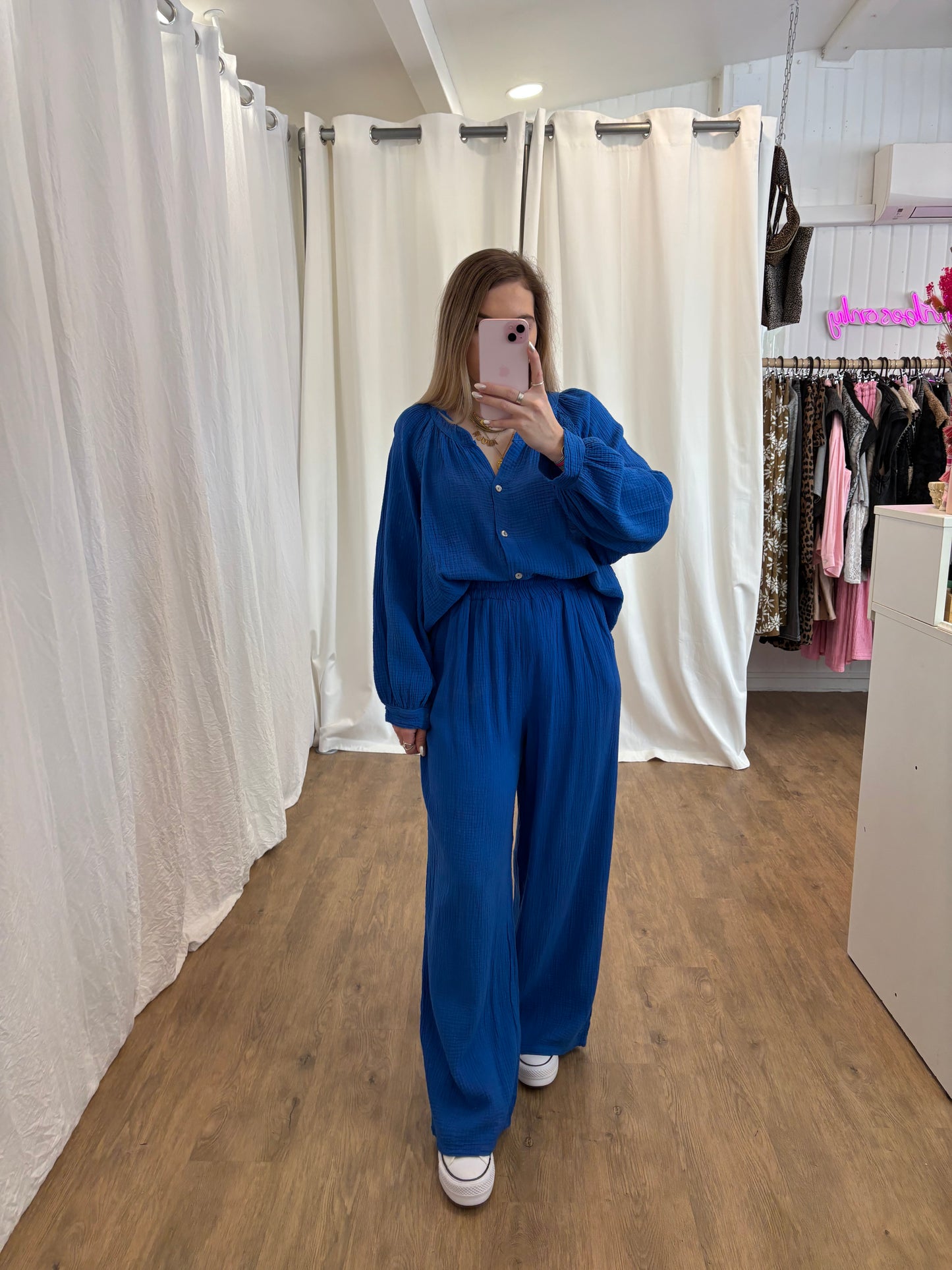 Pantalon LYA Bleu électrique