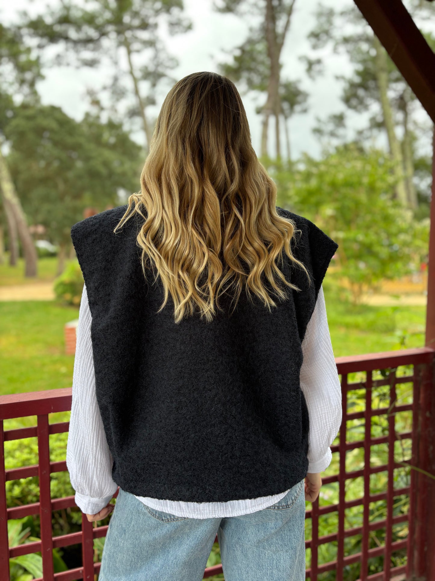 Veste sans manches LILI Bleu marine