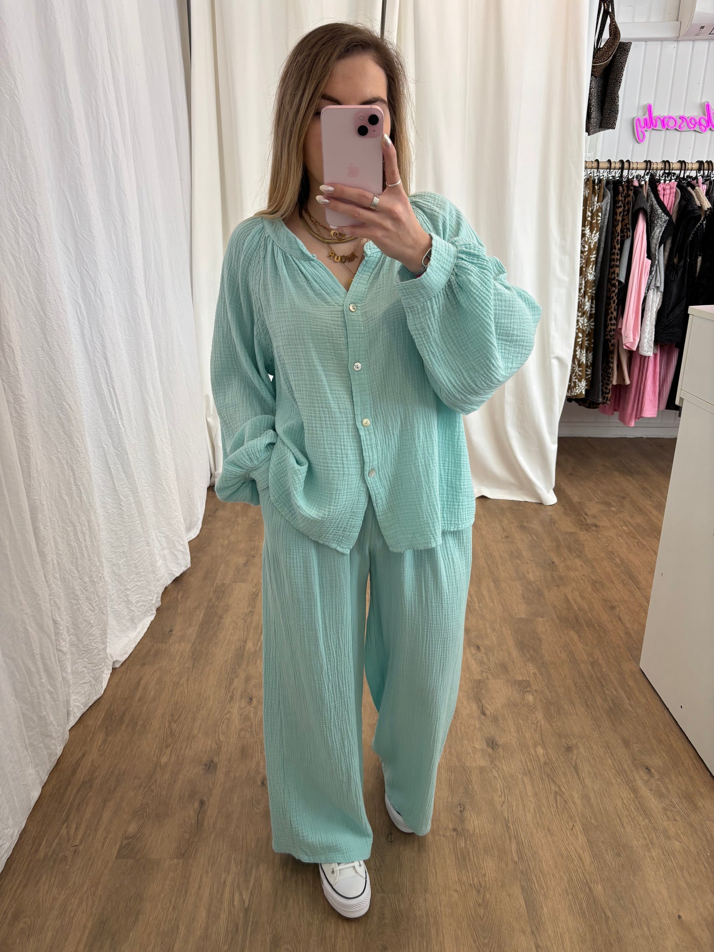 Pantalon LYA Vert d'eau