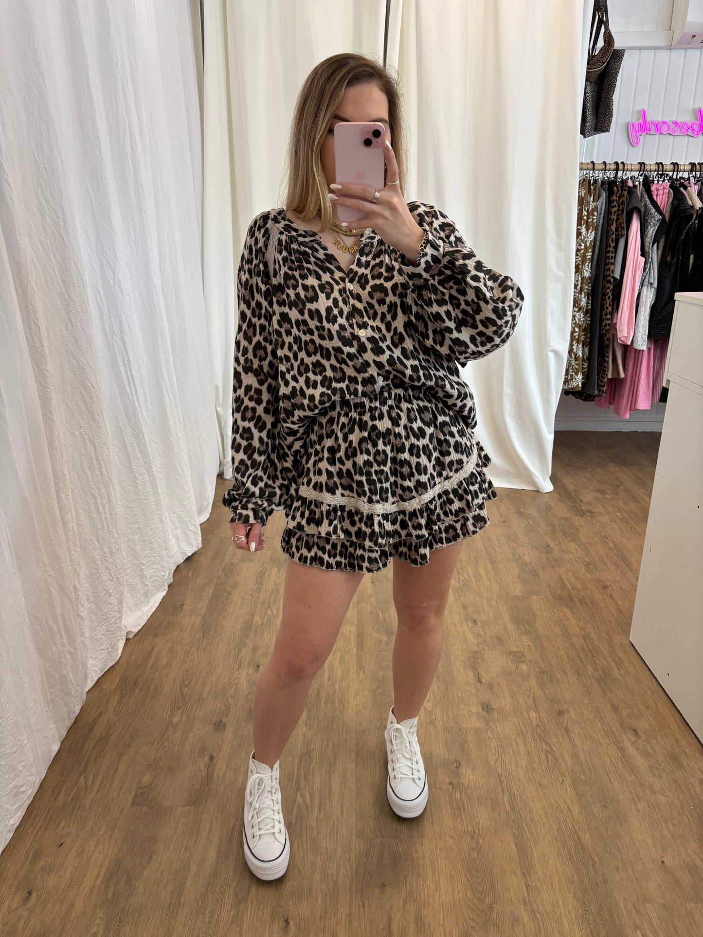 Short LYA Léopard beige