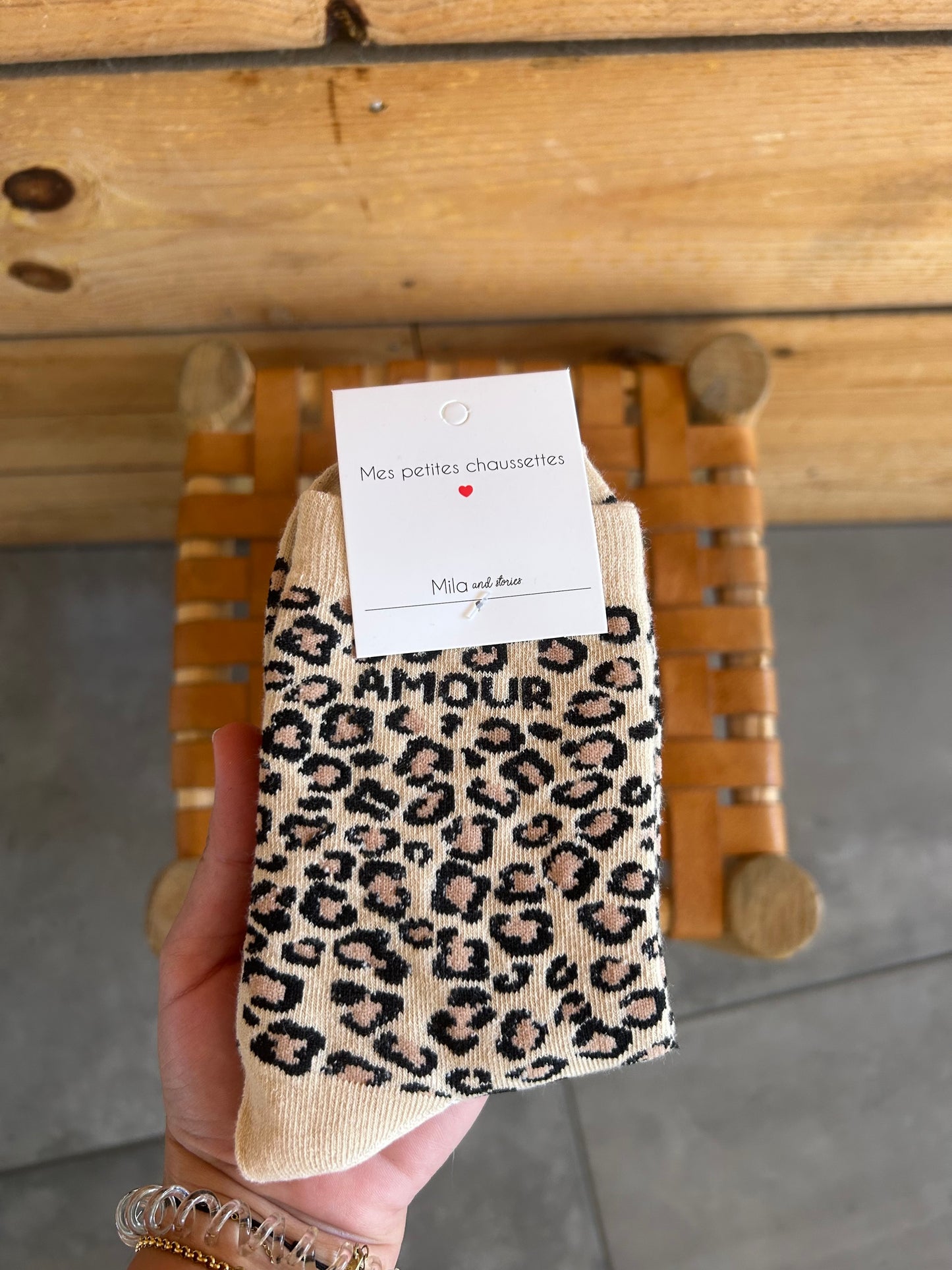 Chaussettes AMOUR léopard