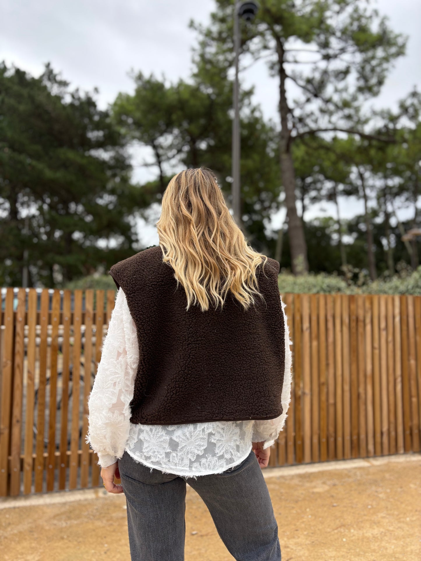 Veste sans manches ABY Café/Chocolat