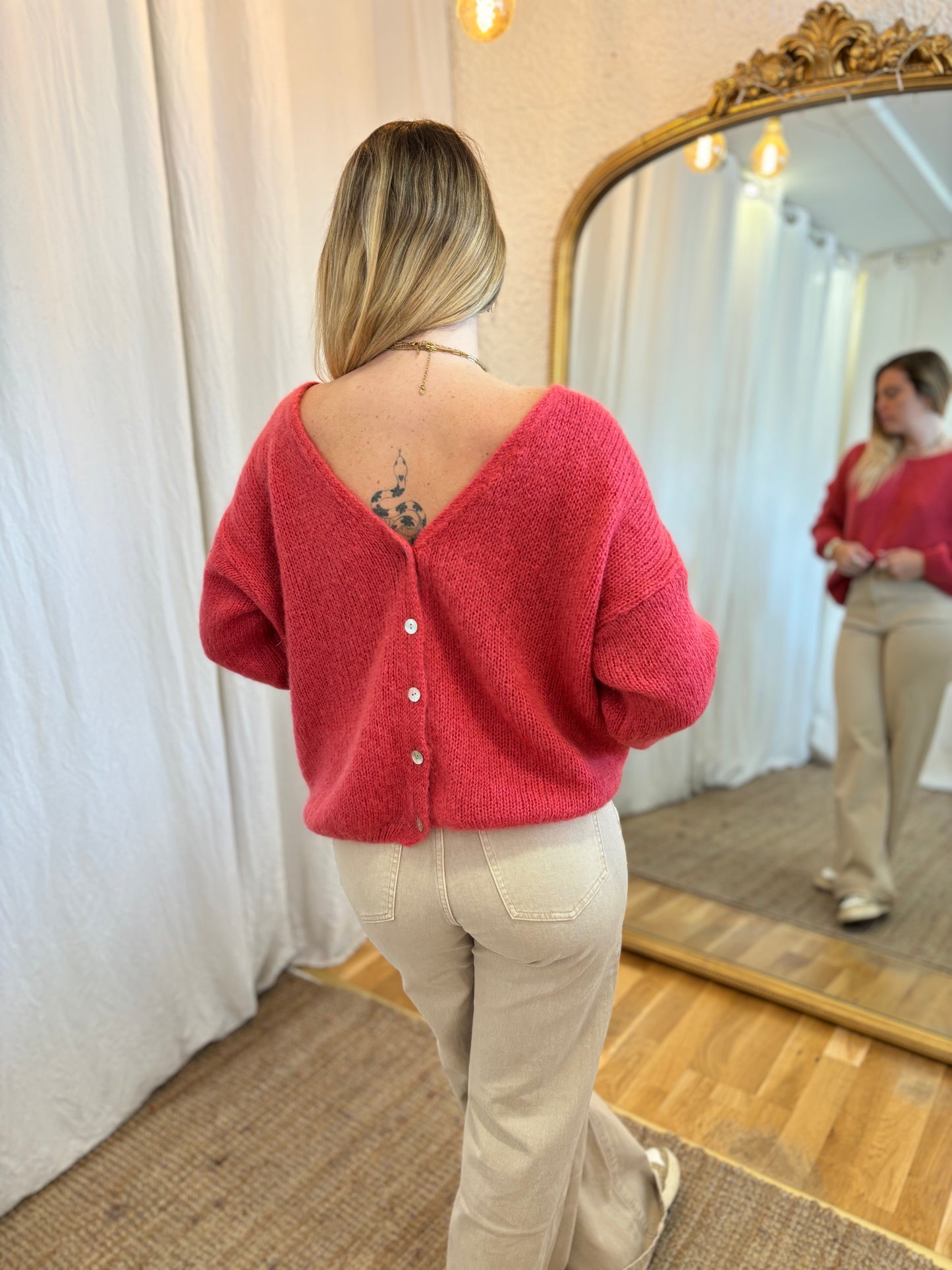 7 - Gilet LOU - Rose blush 🧡