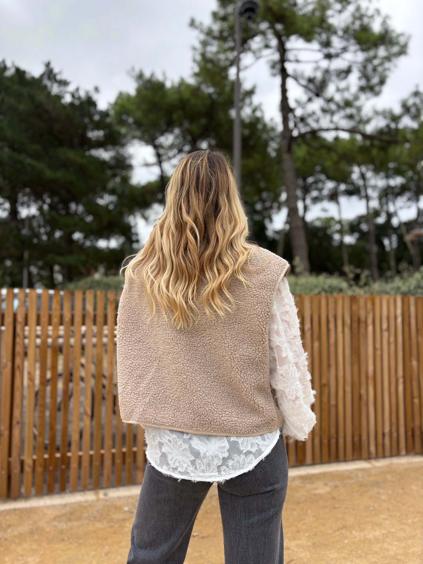 Veste sans manches ABY Taupe clair