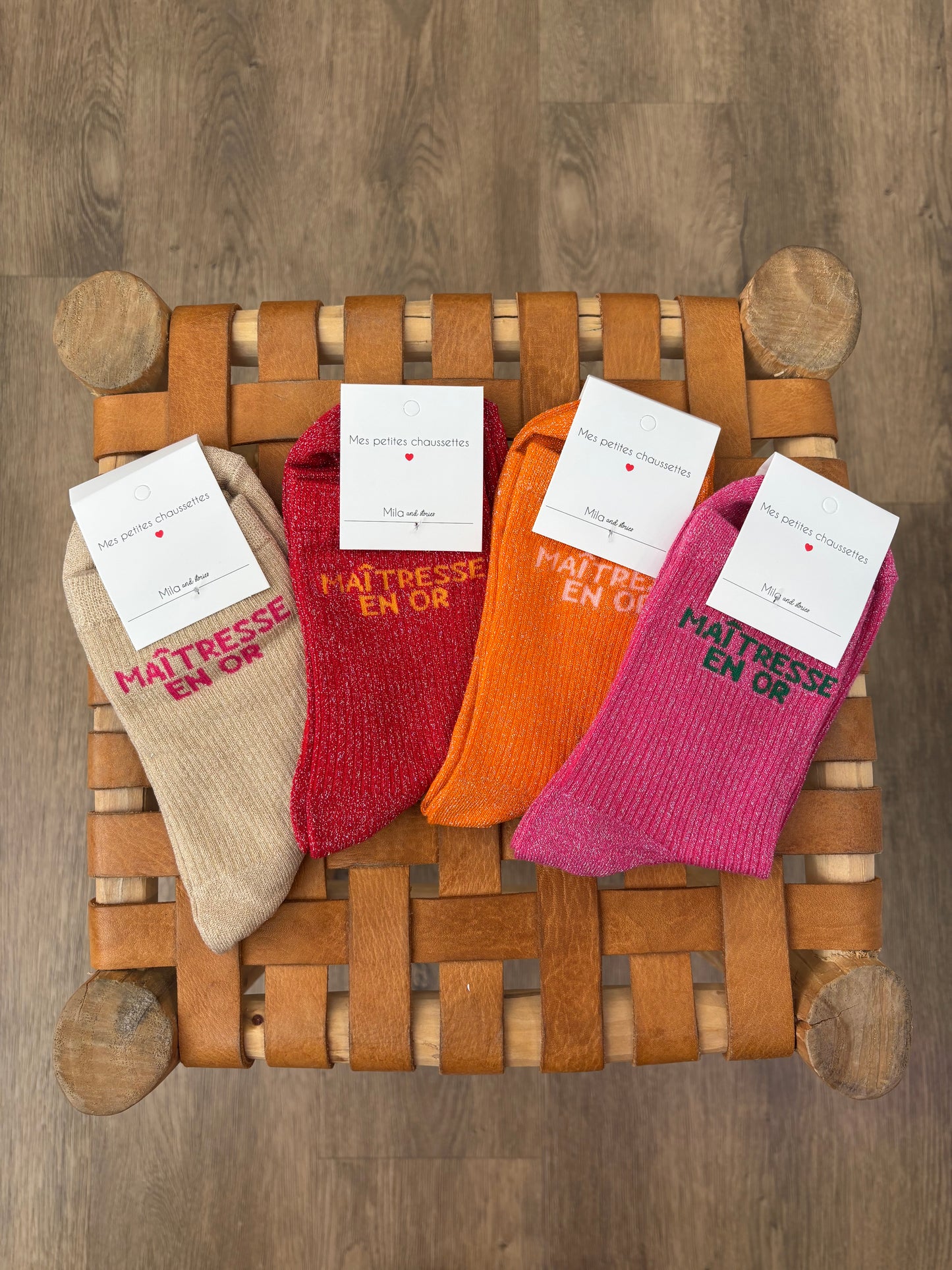 Chaussettes MAÎTRESSE EN OR montante