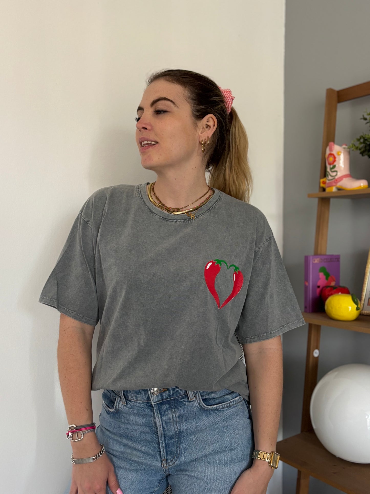 T-shirt SPICY LOVE Gris