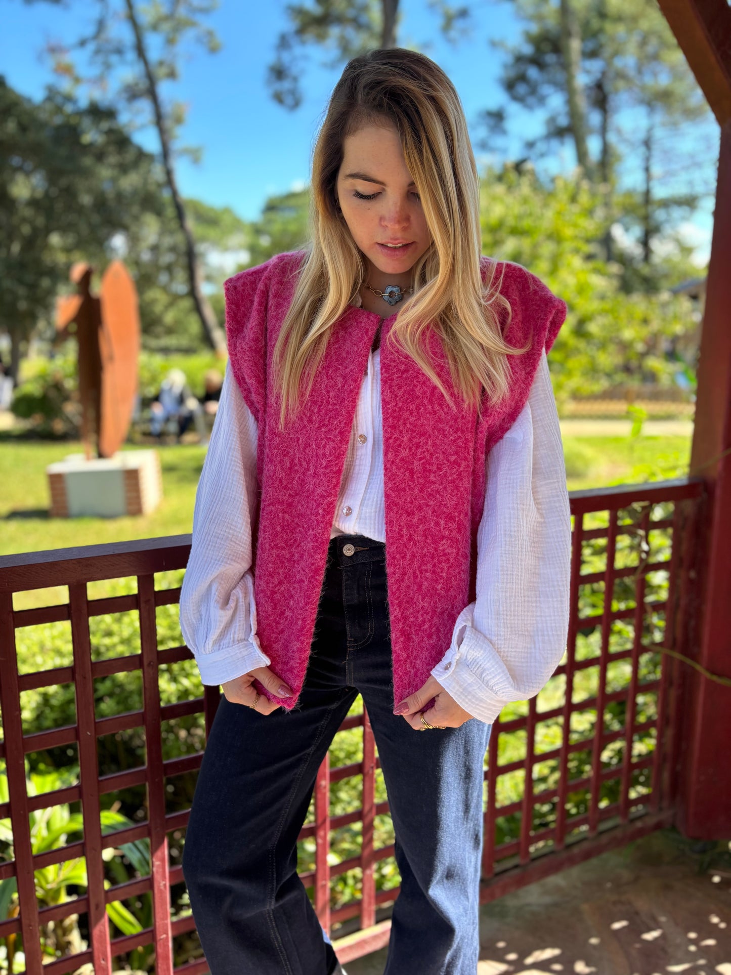 Veste sans manches LILI Rose