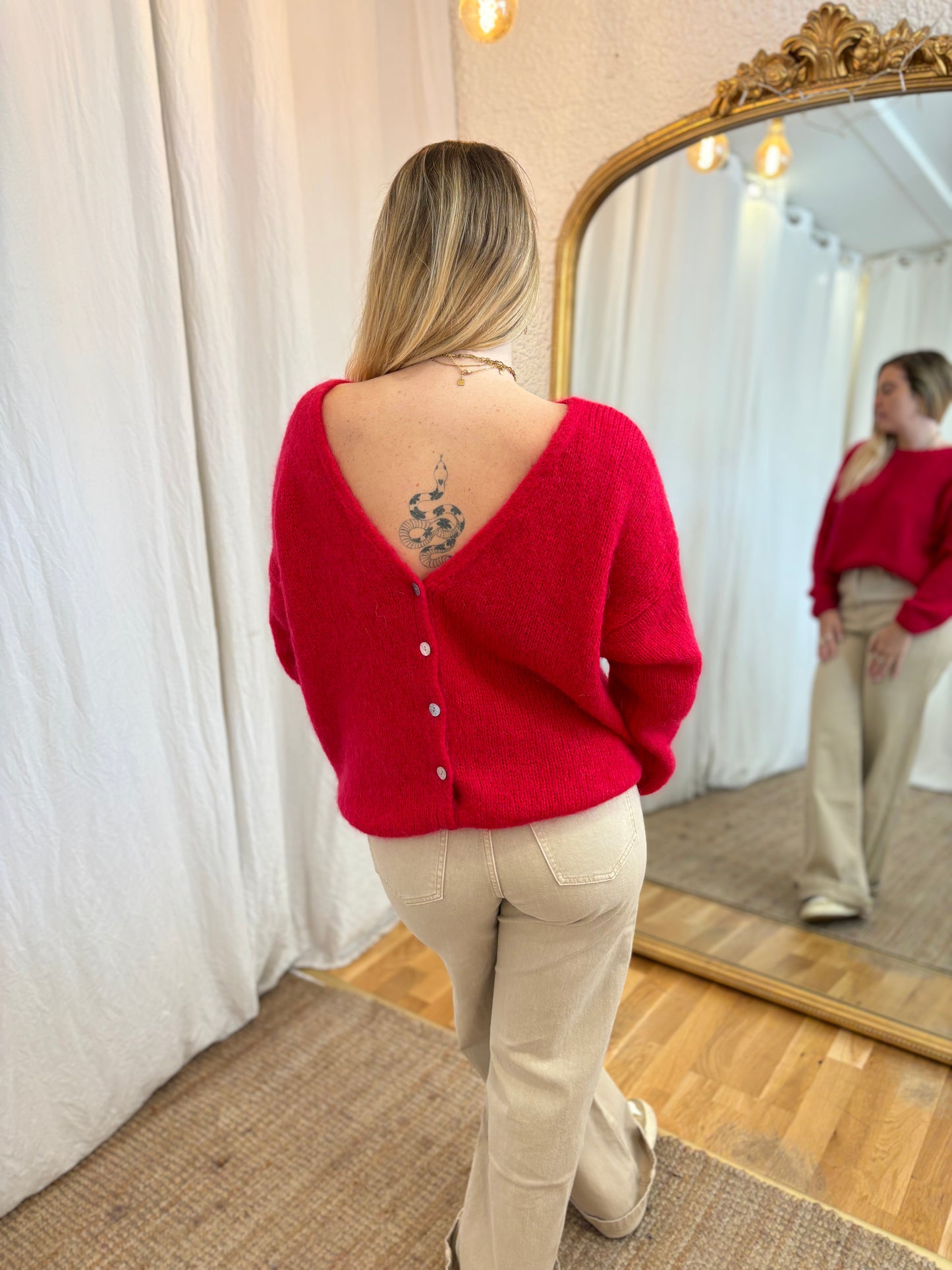 58 - Gilet LOU - Nouveau framboise 🧡