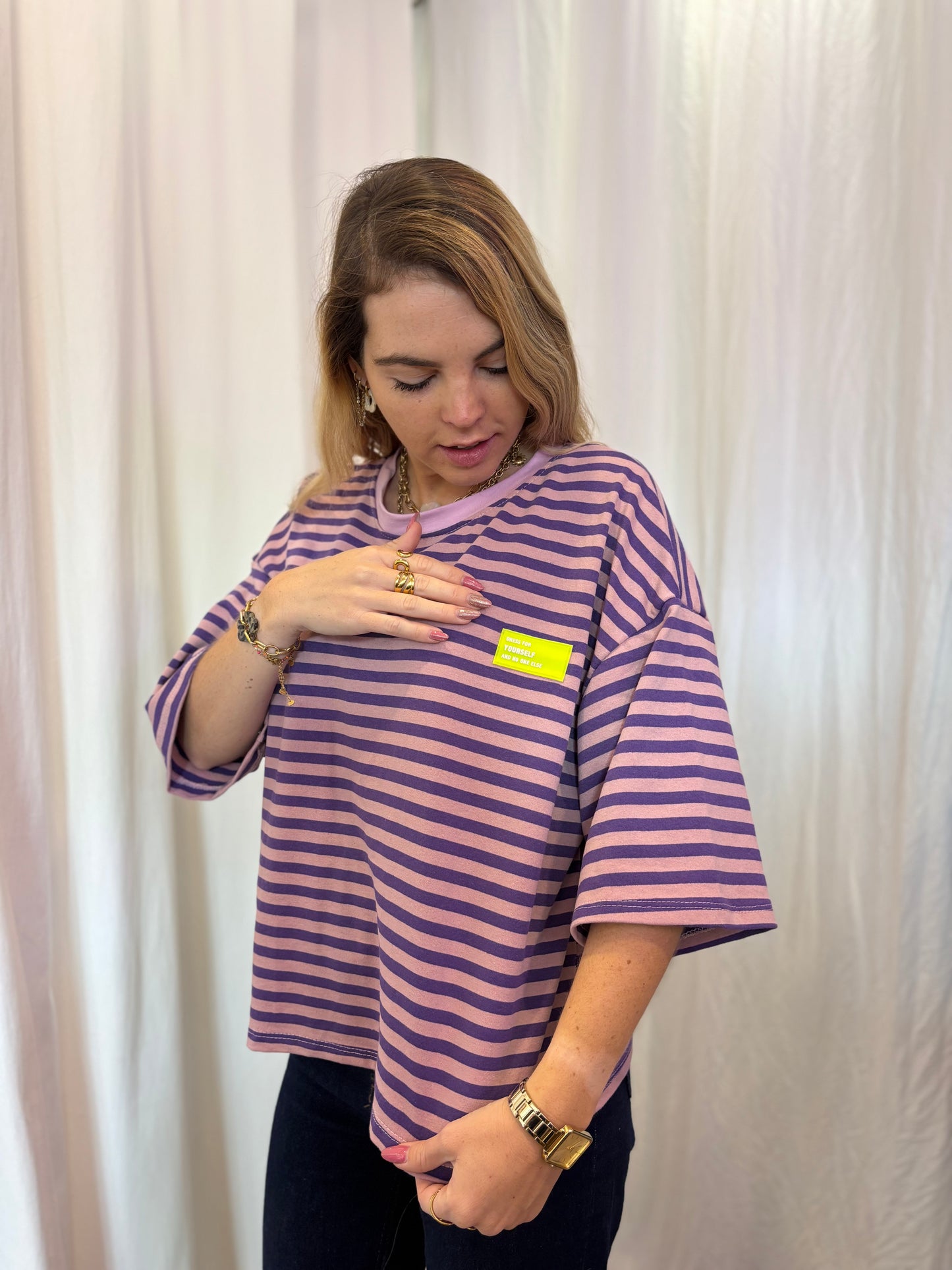T-shirt marinière YOURSELF - 7 couleurs