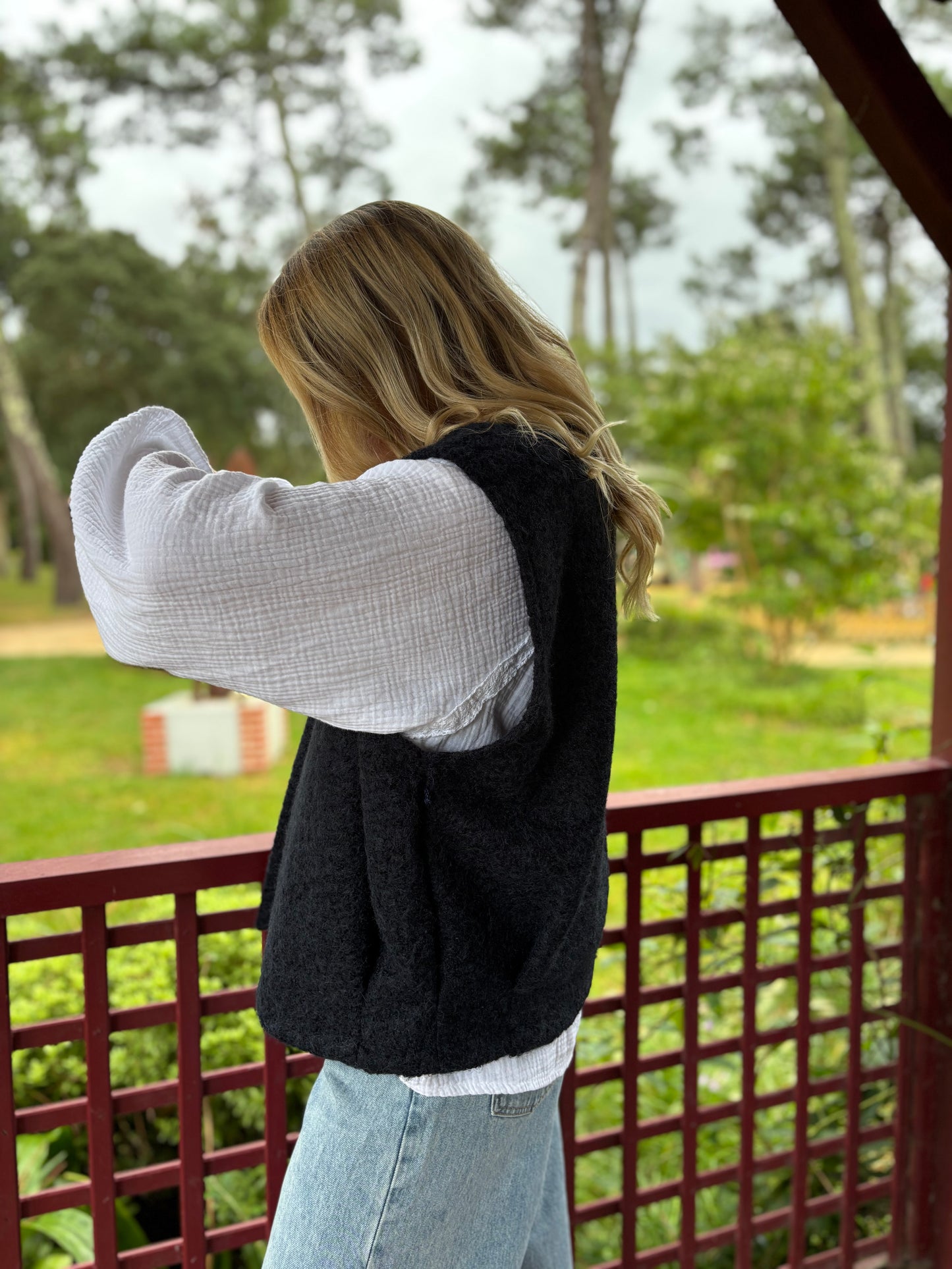 Veste sans manches LILI Bleu marine
