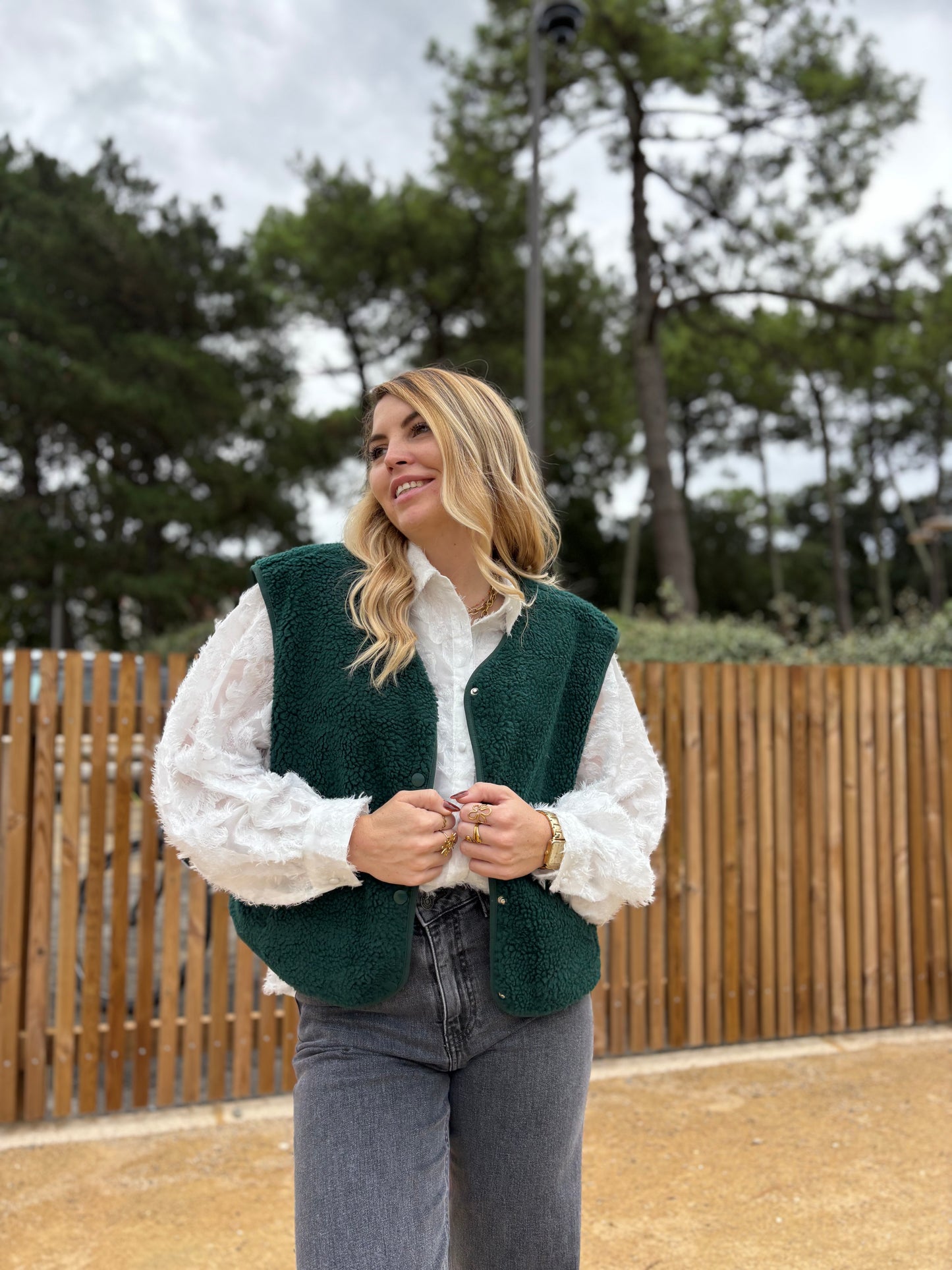 Veste sans manches ABY Vert foncé