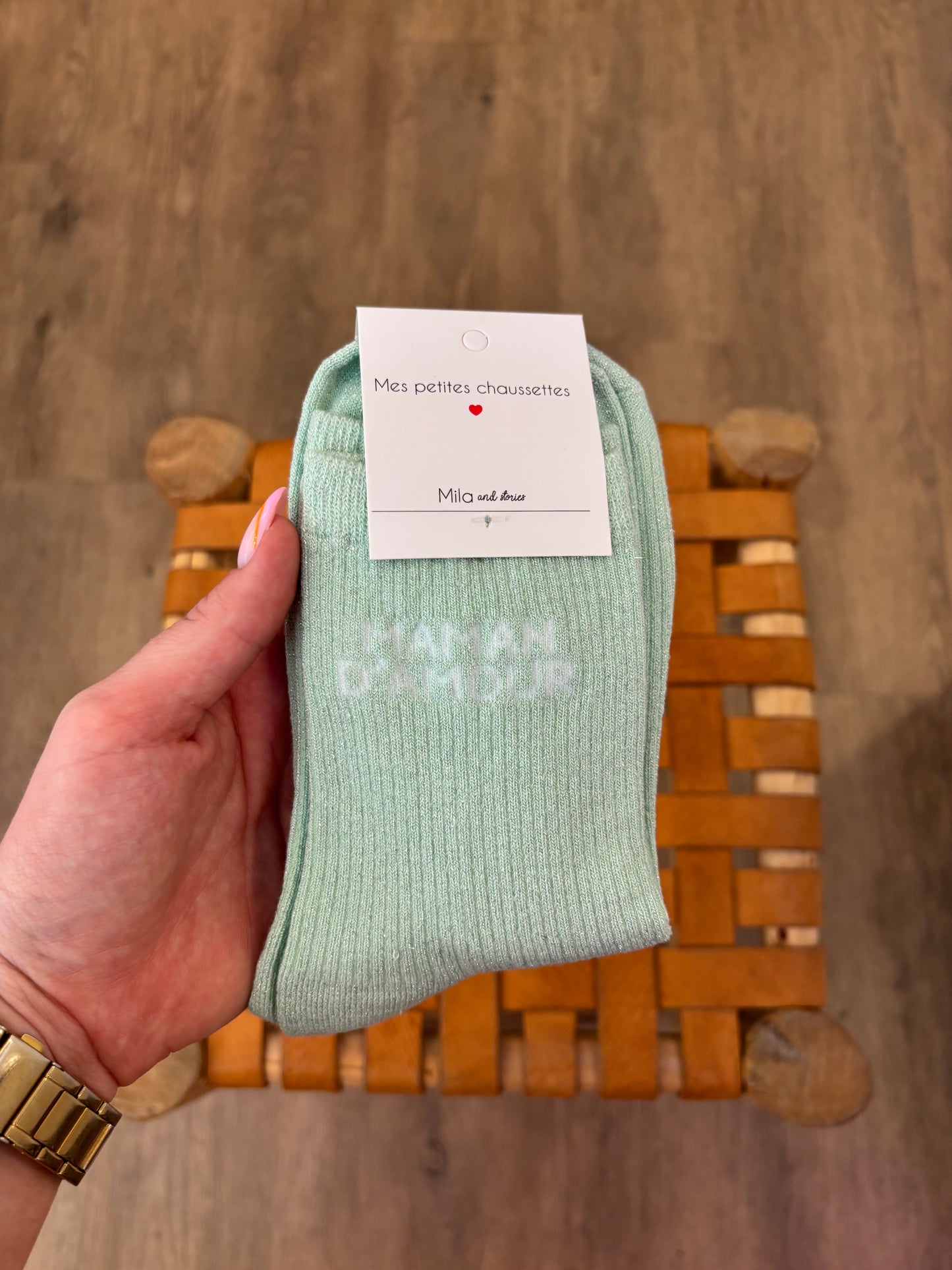 Chaussettes MAMAN D’AMOUR montante