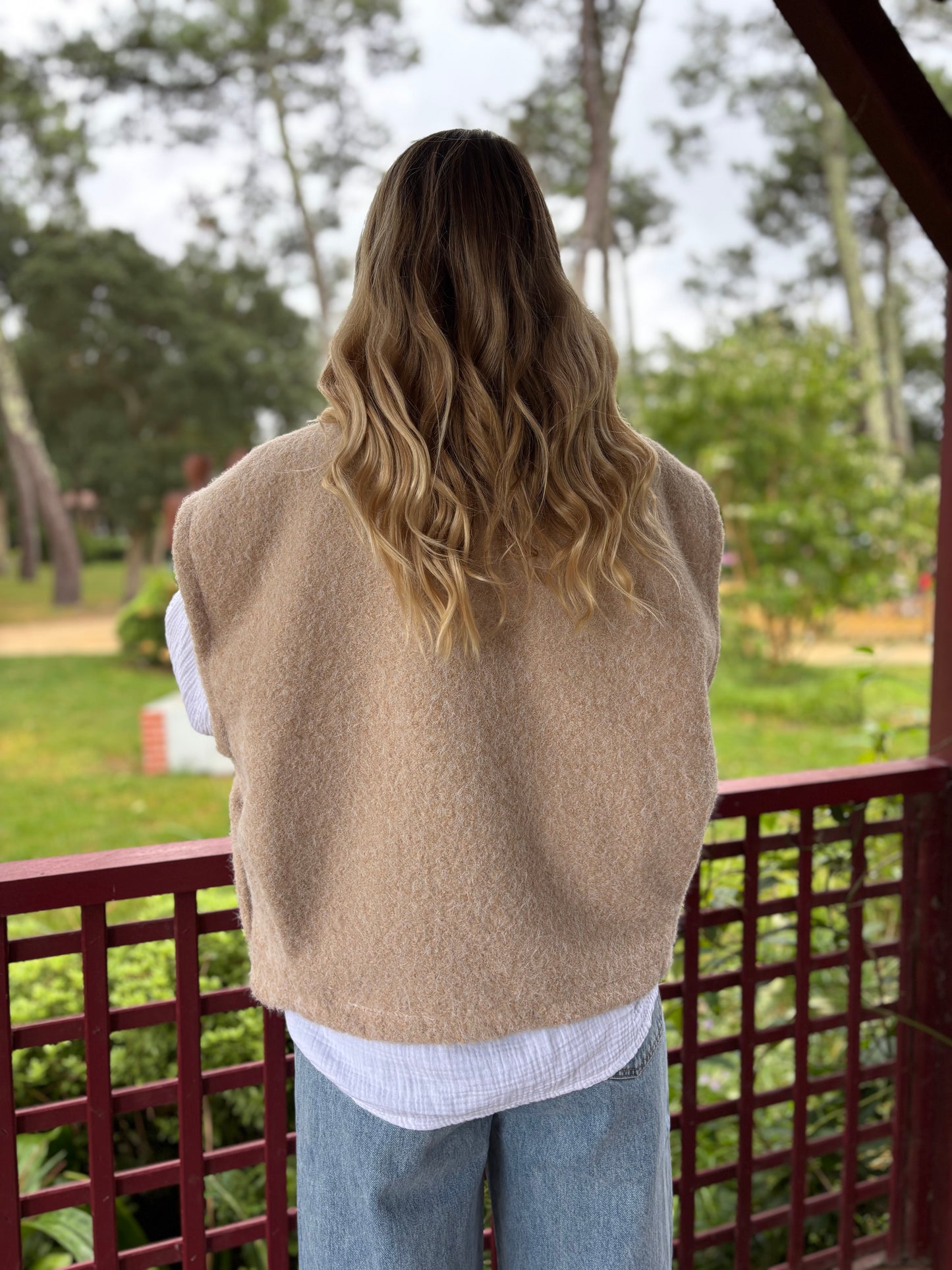 Veste sans manches LILI Beige