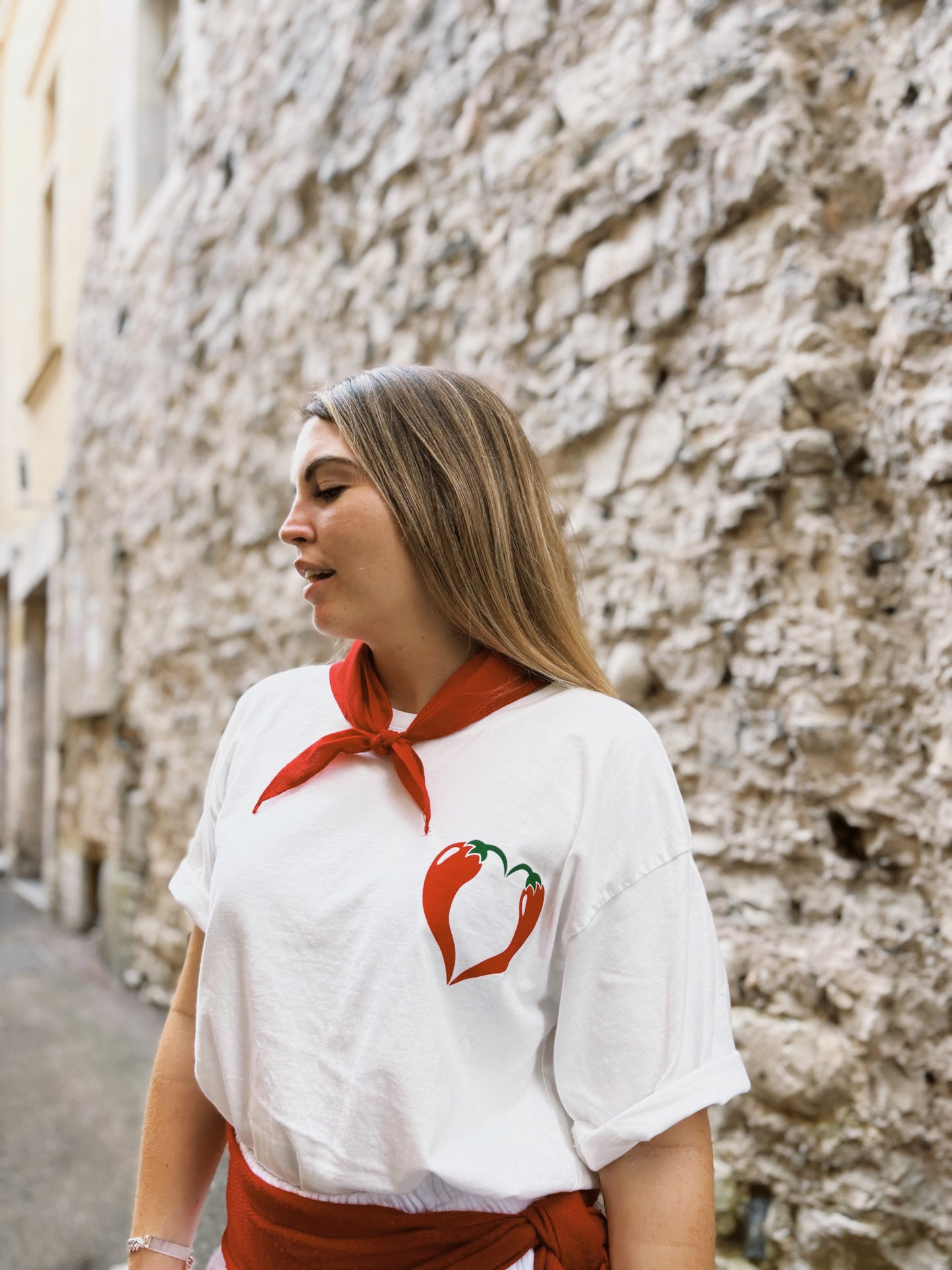 T-shirt SPICY LOVE Blanc
