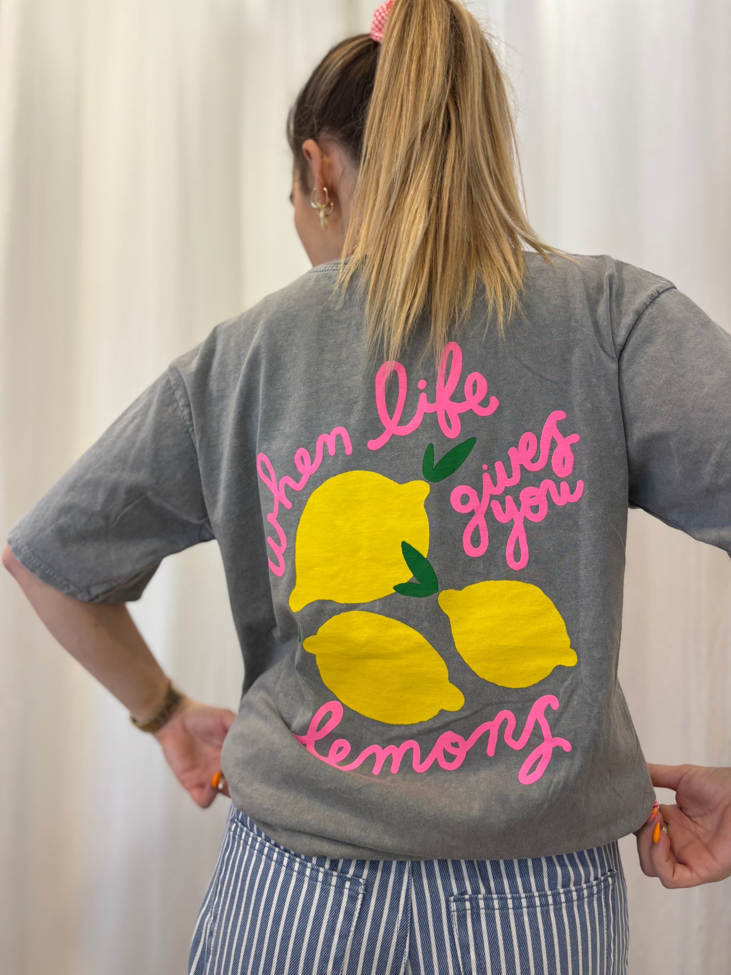 T-shirt LEMONS Gris