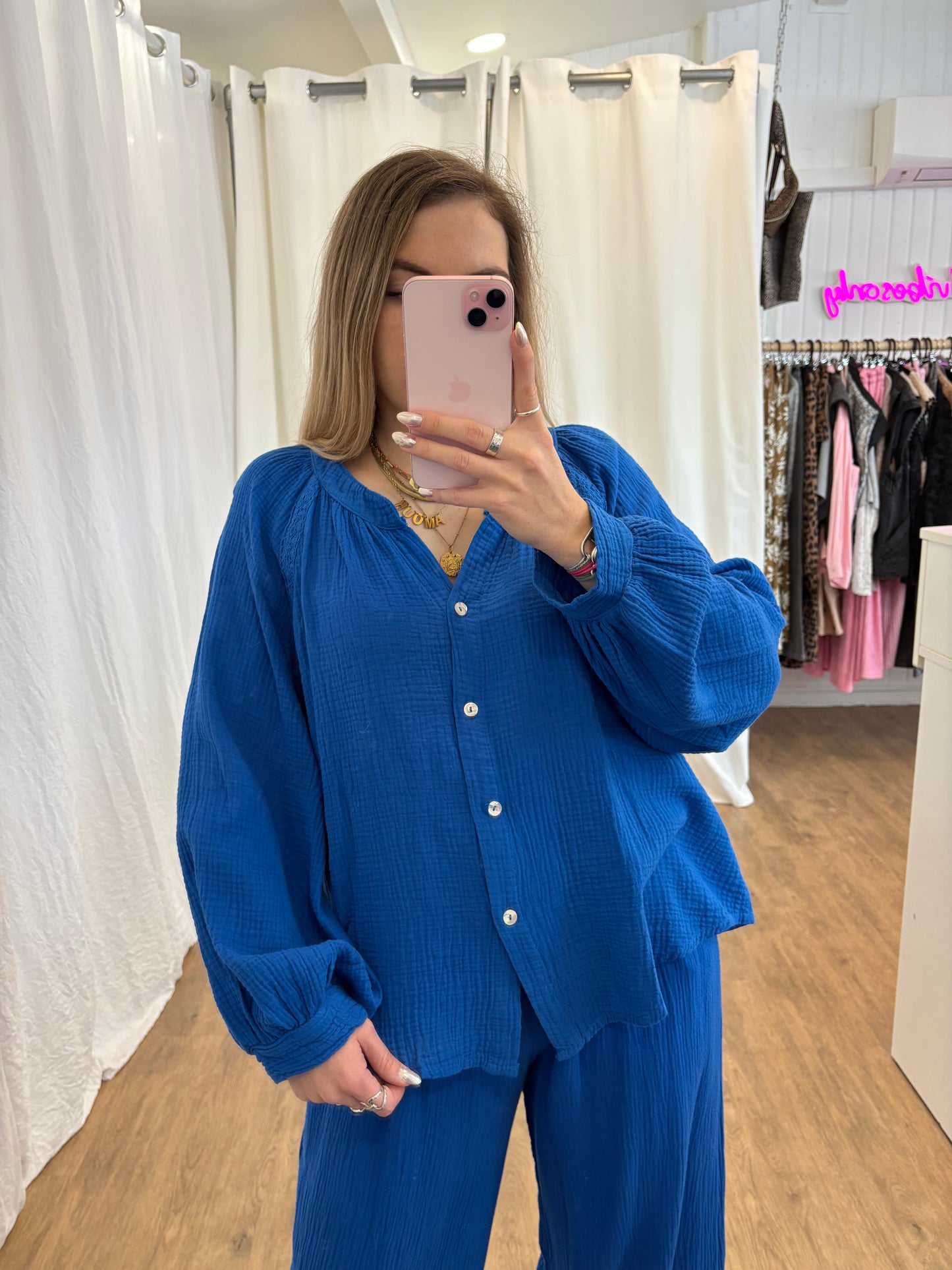 Blouse LYA Bleu électrique