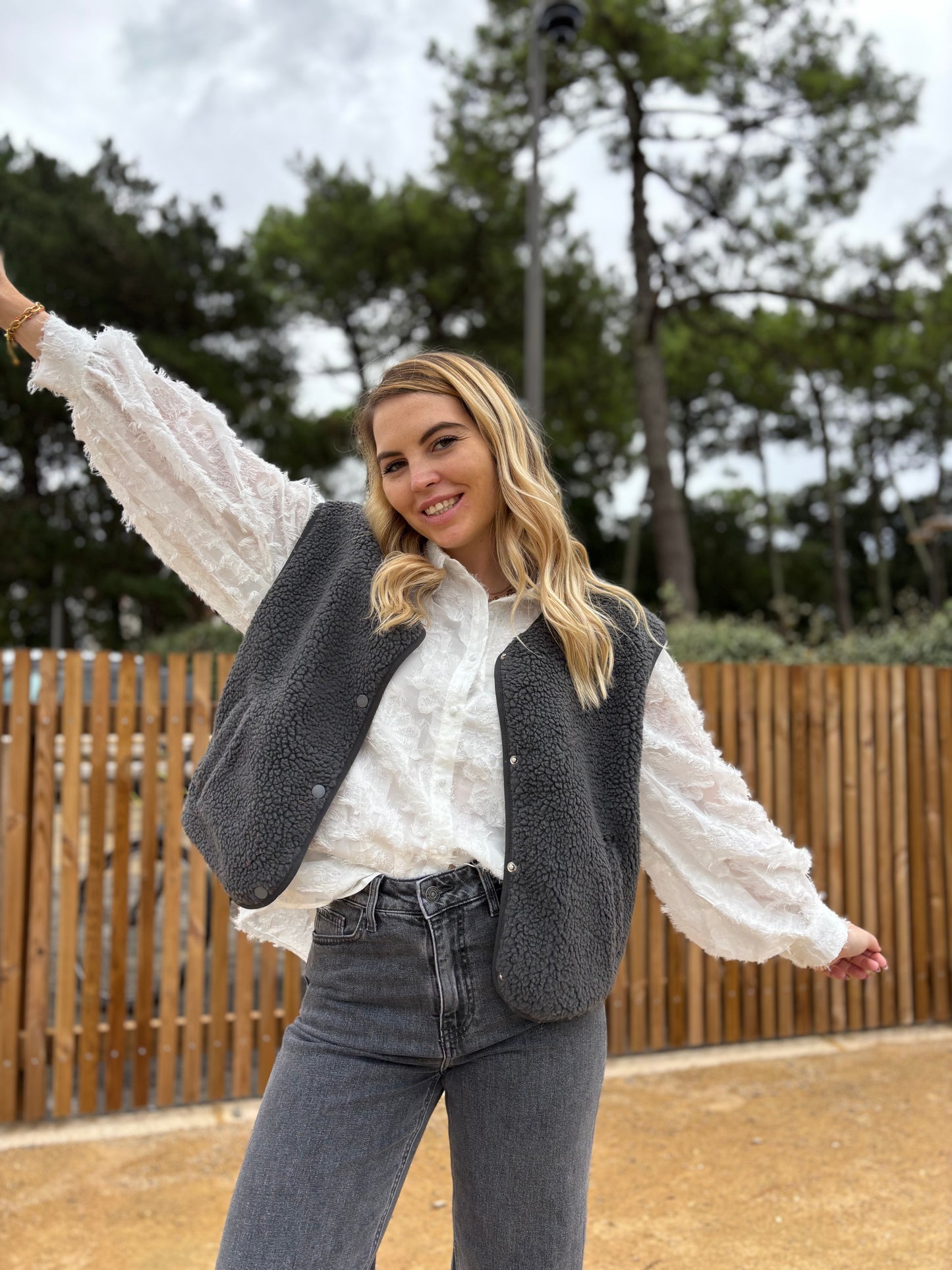 Veste sans manches ABY Gris foncé