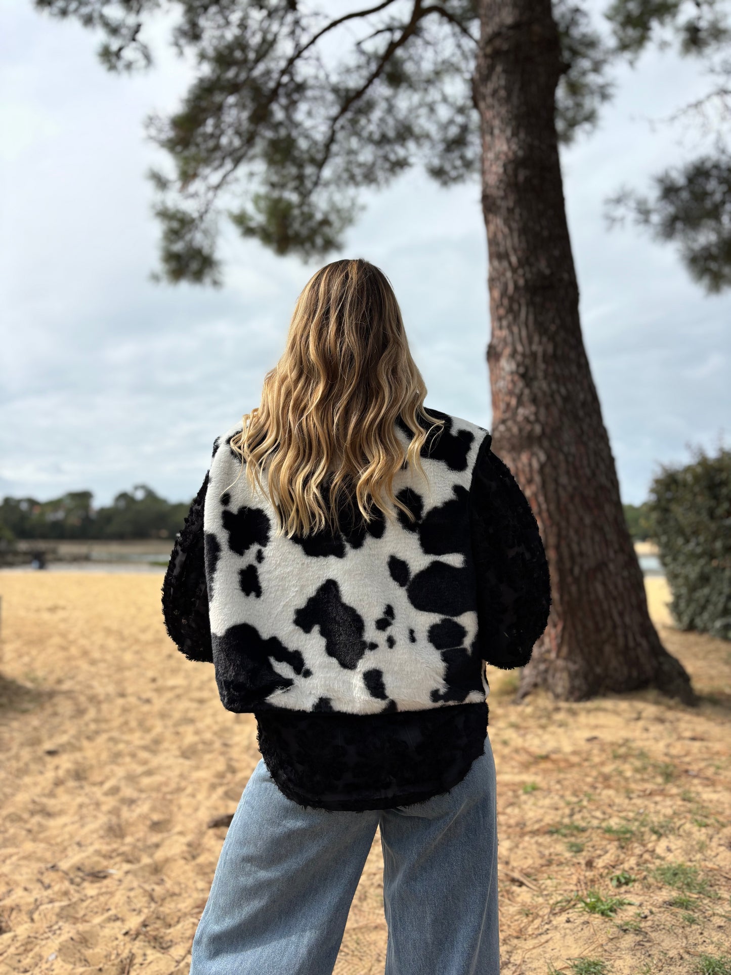 Veste sans manches MYO Vache noir