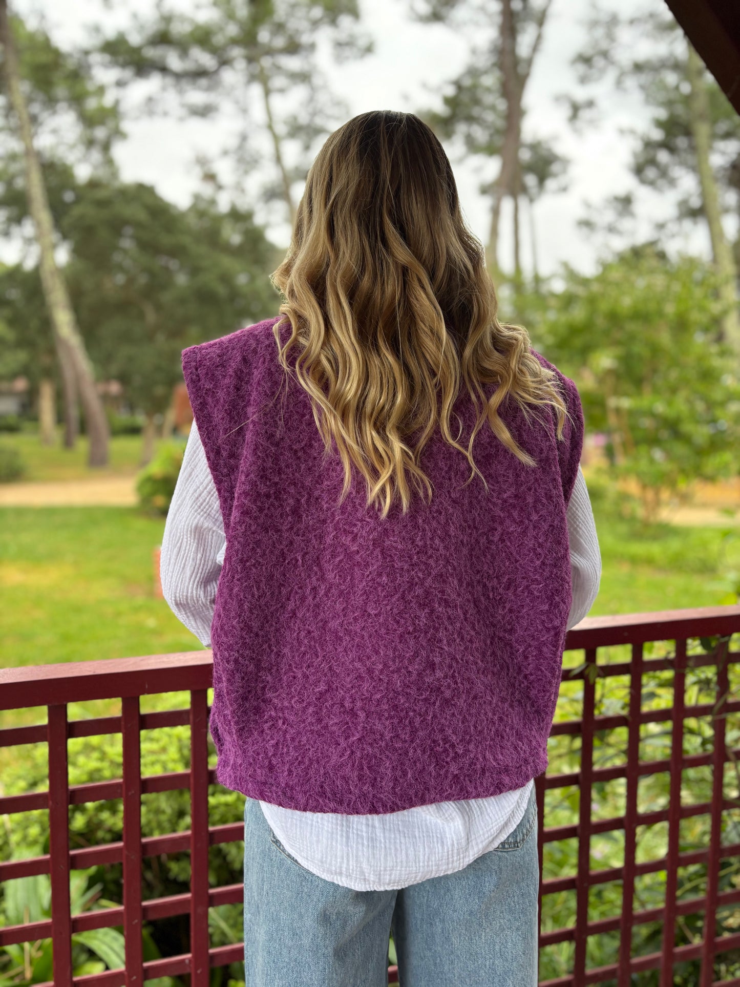 Veste sans manches LILI Violet