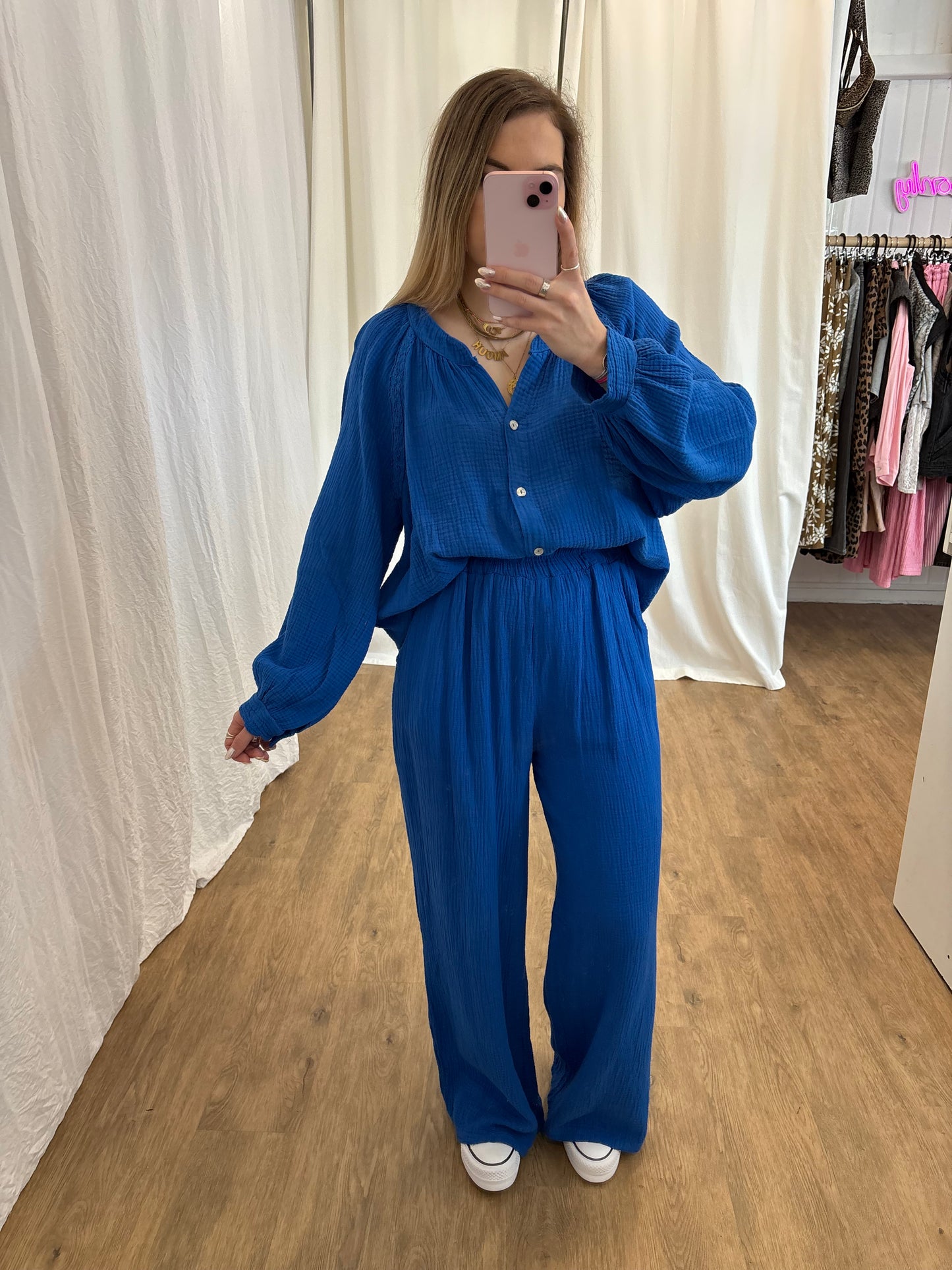 Pantalon LYA Bleu électrique