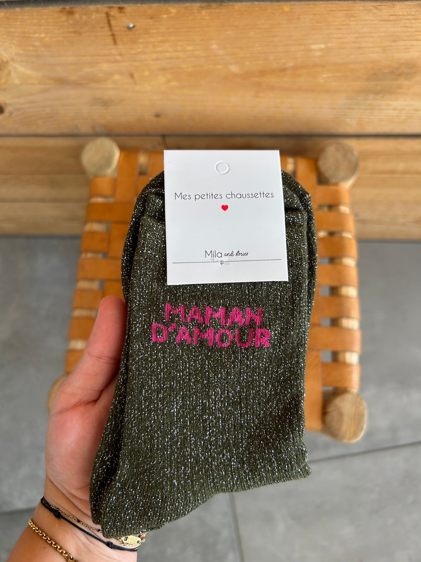 Chaussettes MAMAN D’AMOUR montante