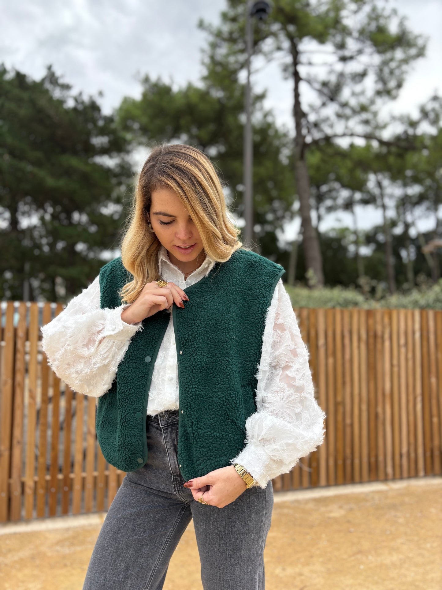 Veste sans manches ABY Vert foncé