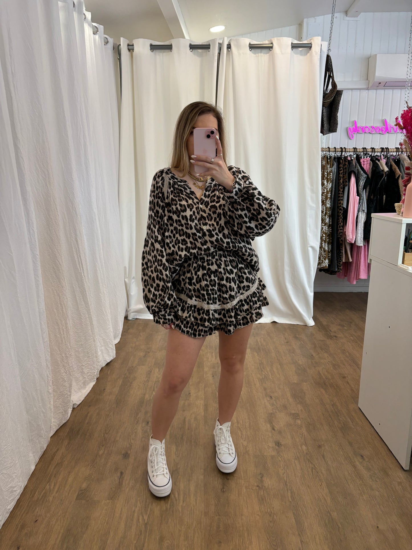 Short LYA Léopard beige