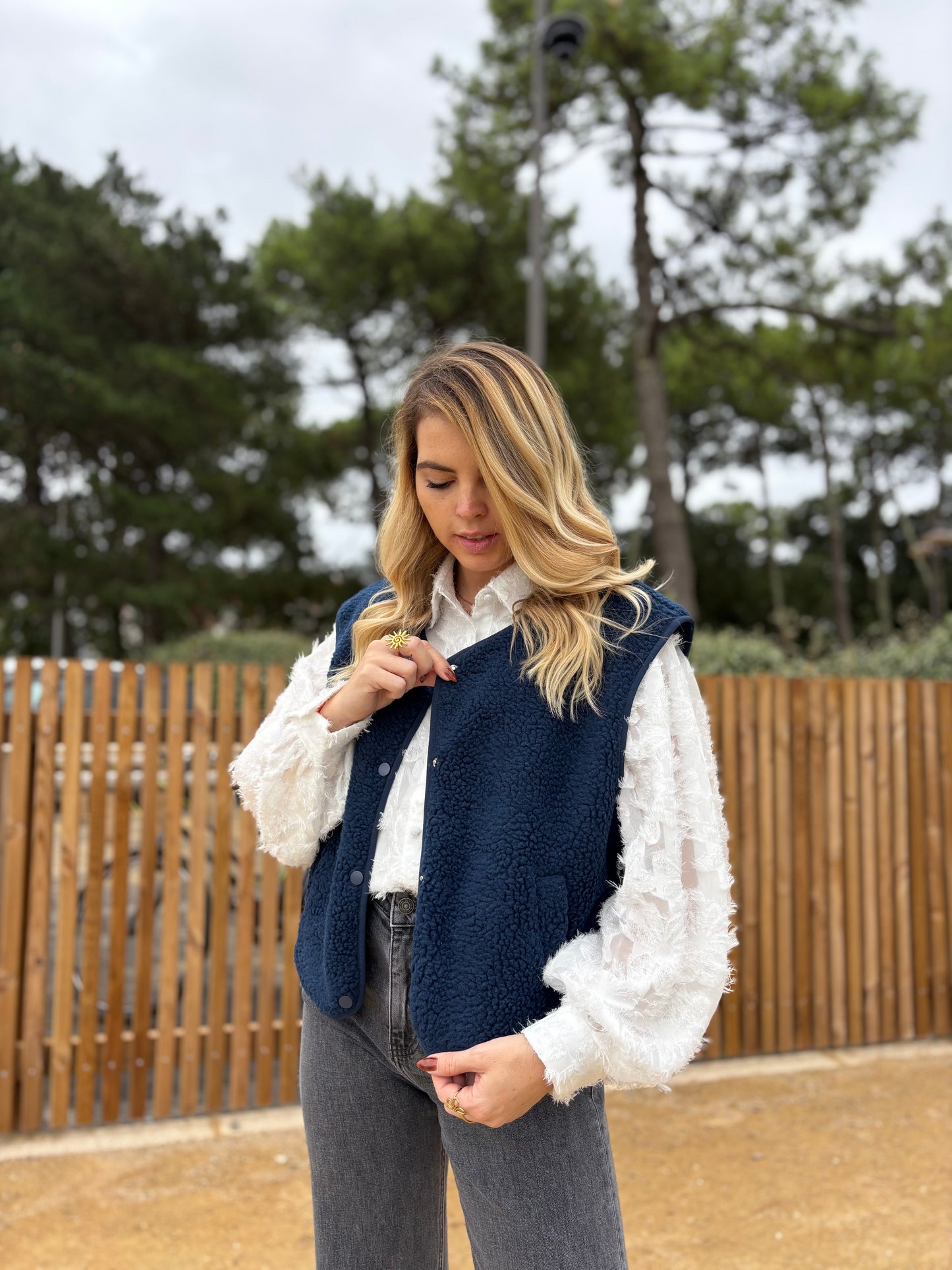 Veste sans manches ABY Bleu marine