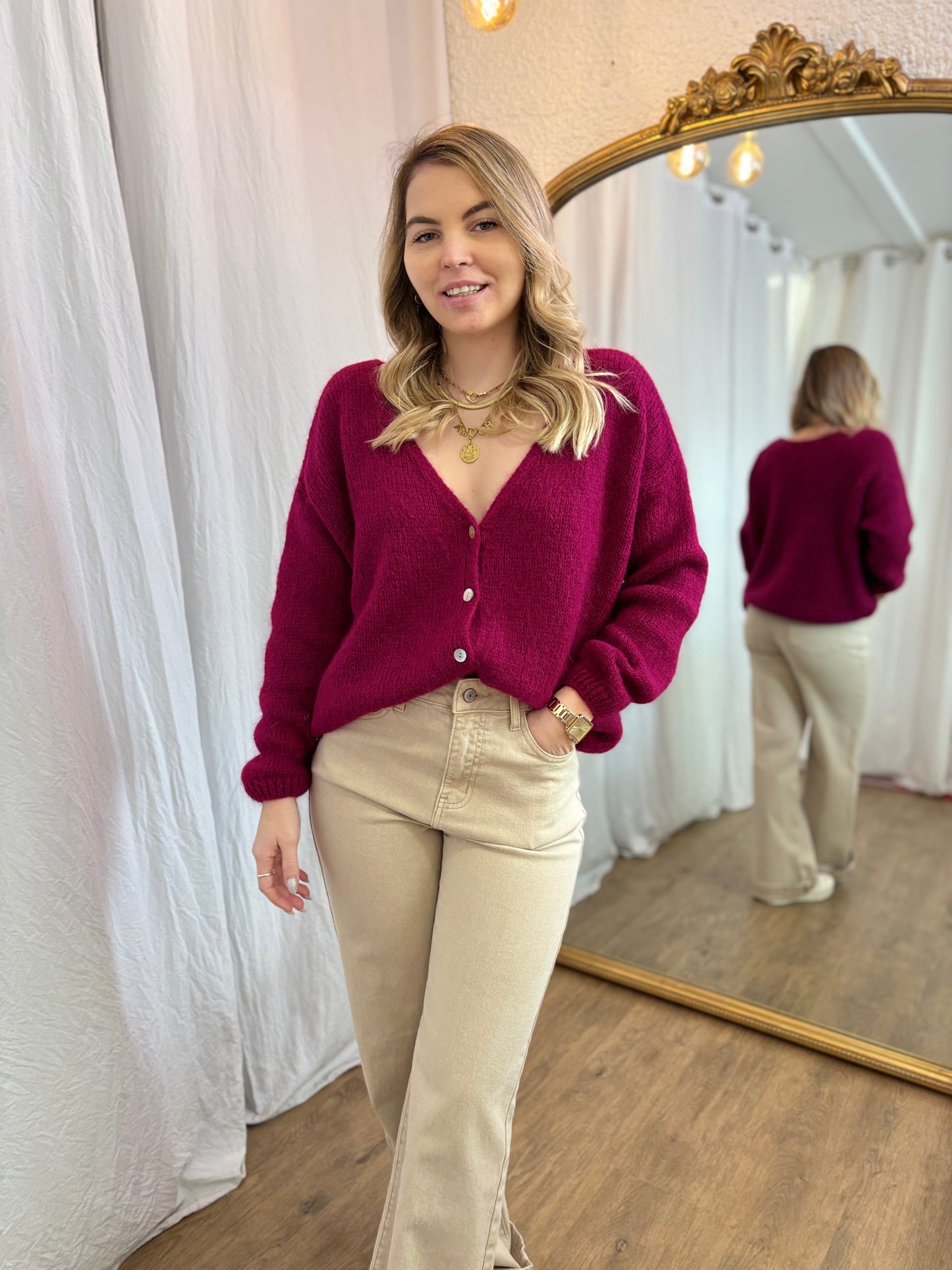 60 - Gilet LOU - Fushia violet đ§Ą