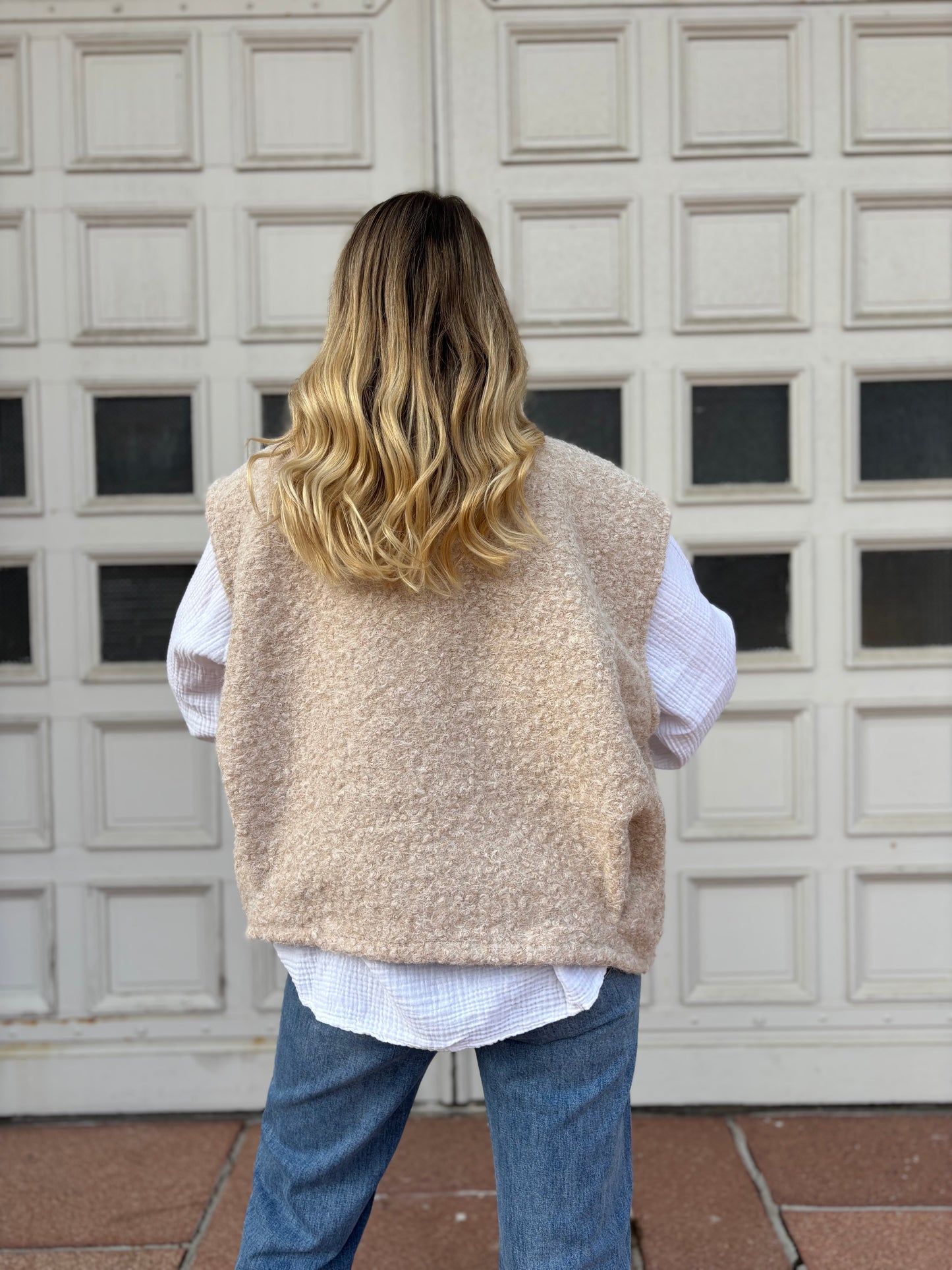 Veste sans manches LILI Beige
