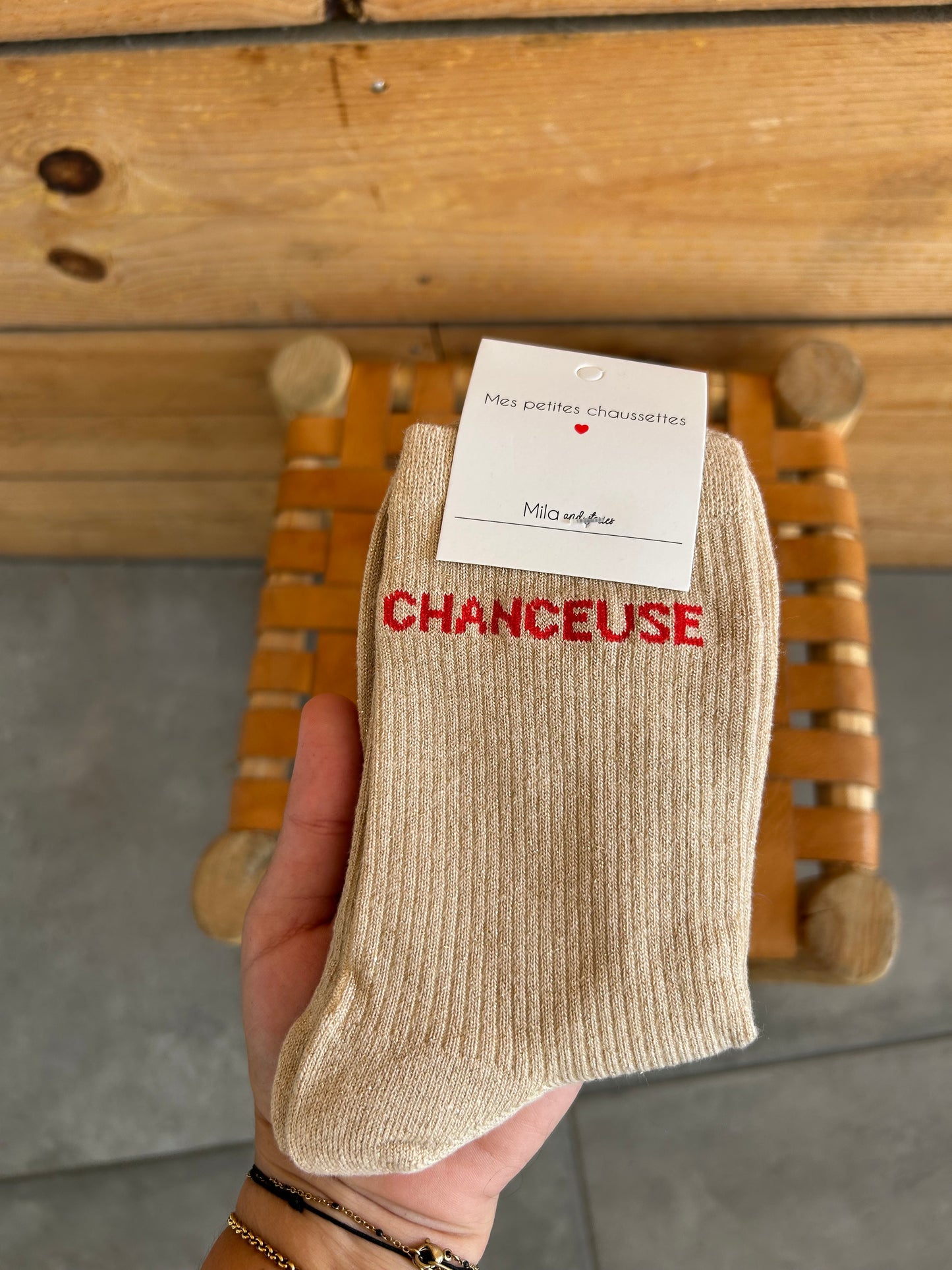Chaussettes CHANCEUSE montantes