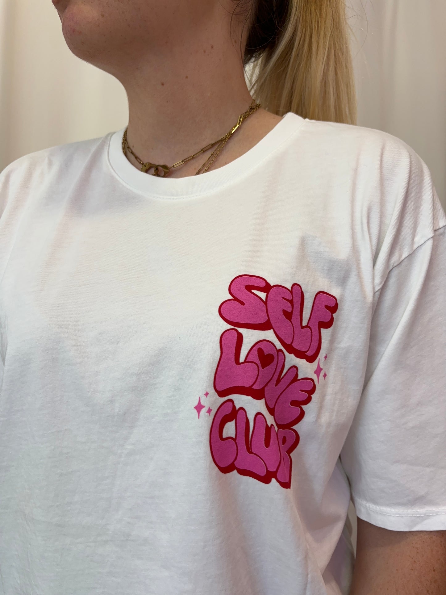 T-shirt SELF LOVE Blanc