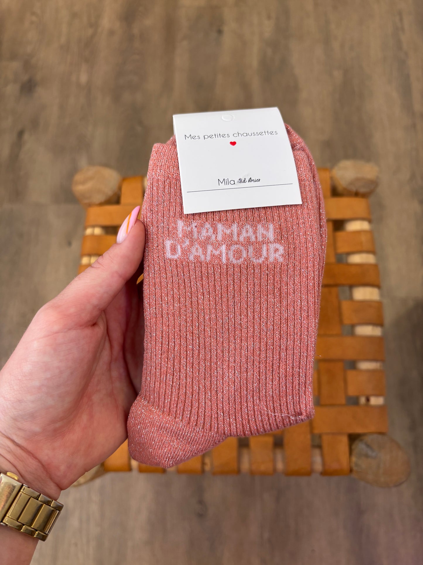 Chaussettes MAMAN D’AMOUR montante