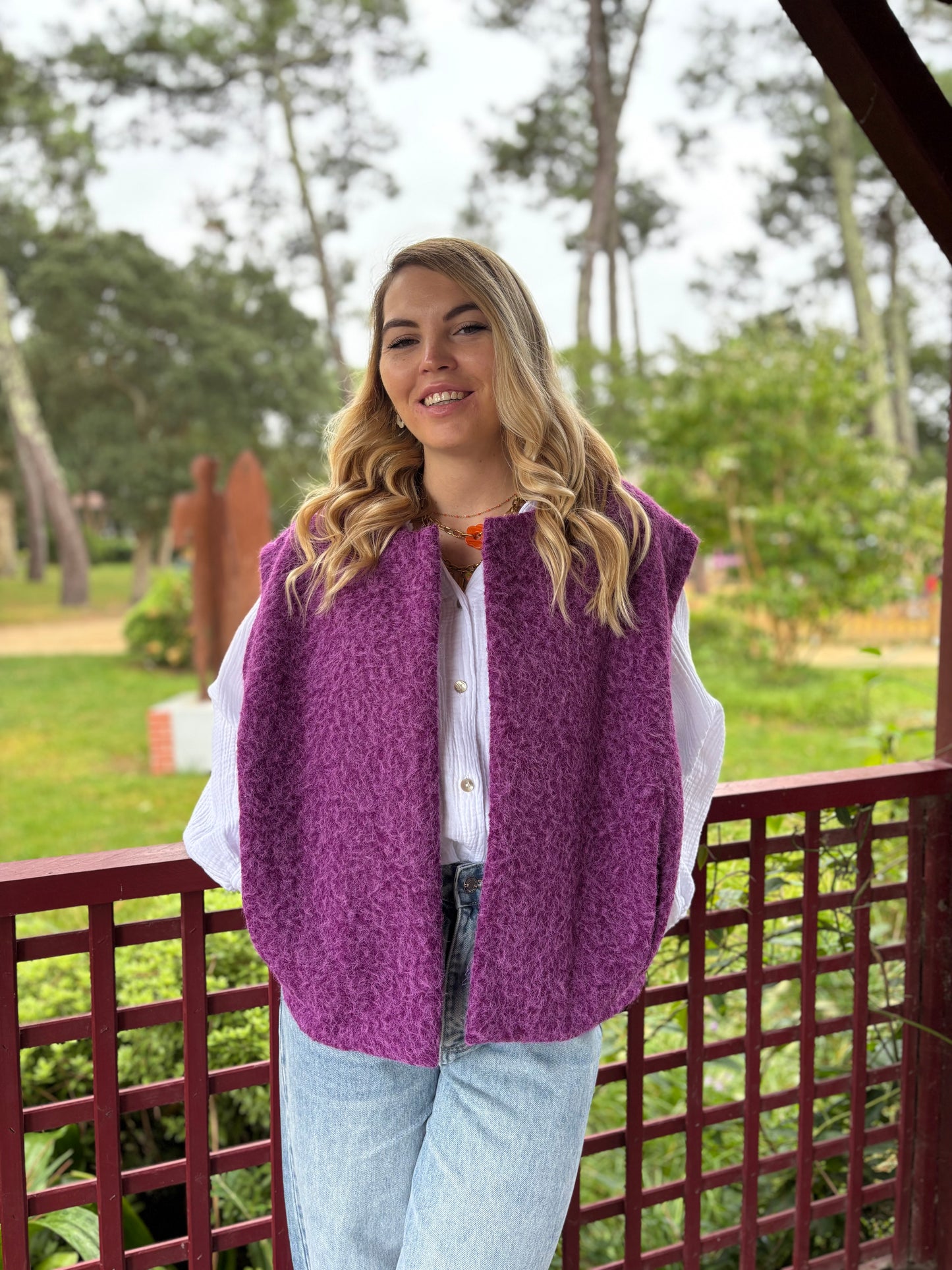 Veste sans manches LILI Violet