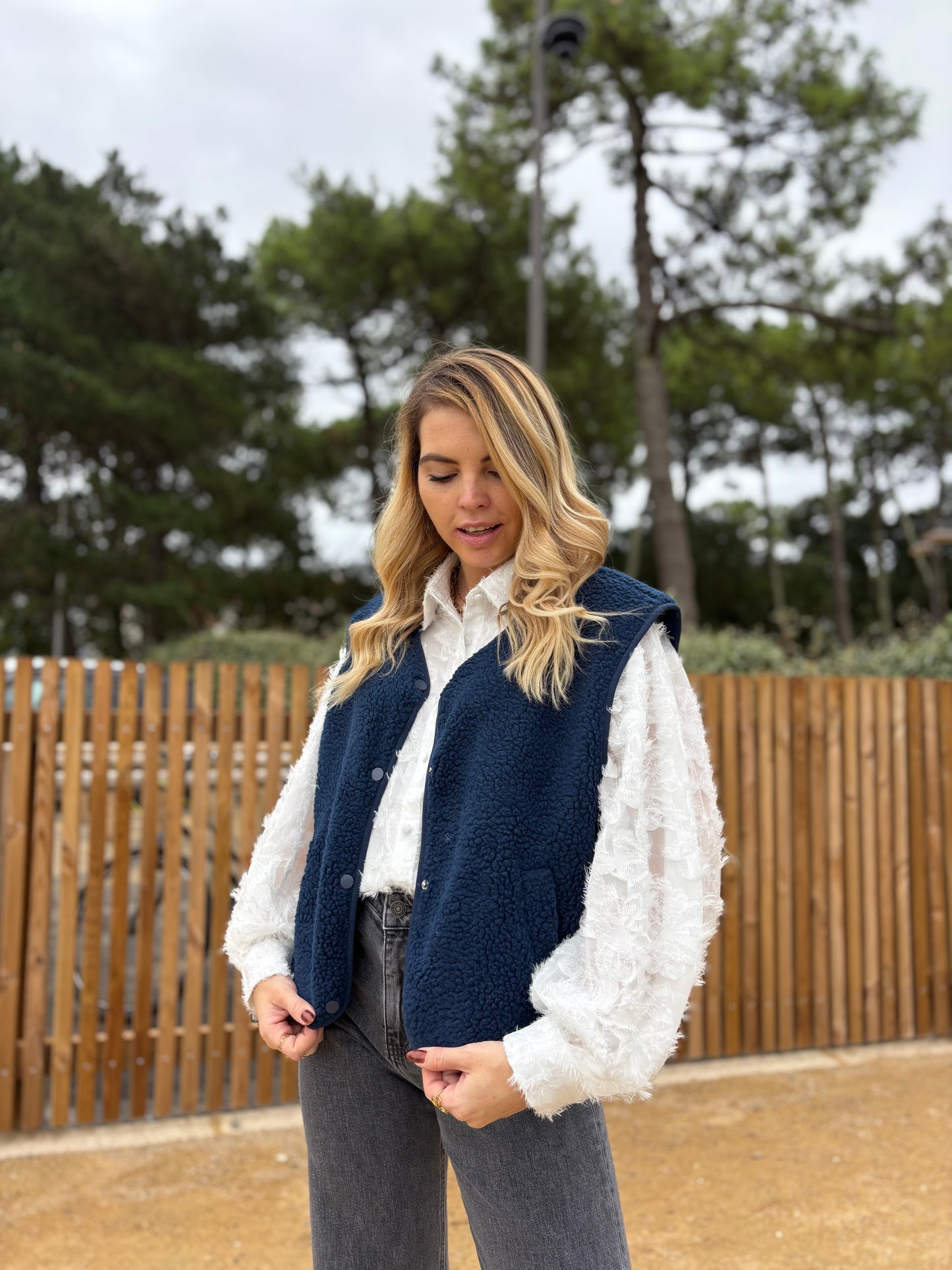 Veste sans manches ABY Bleu marine