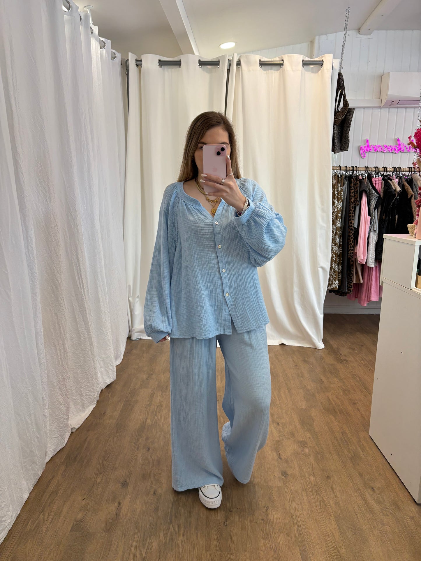 Pantalon LYA Bleu ciel