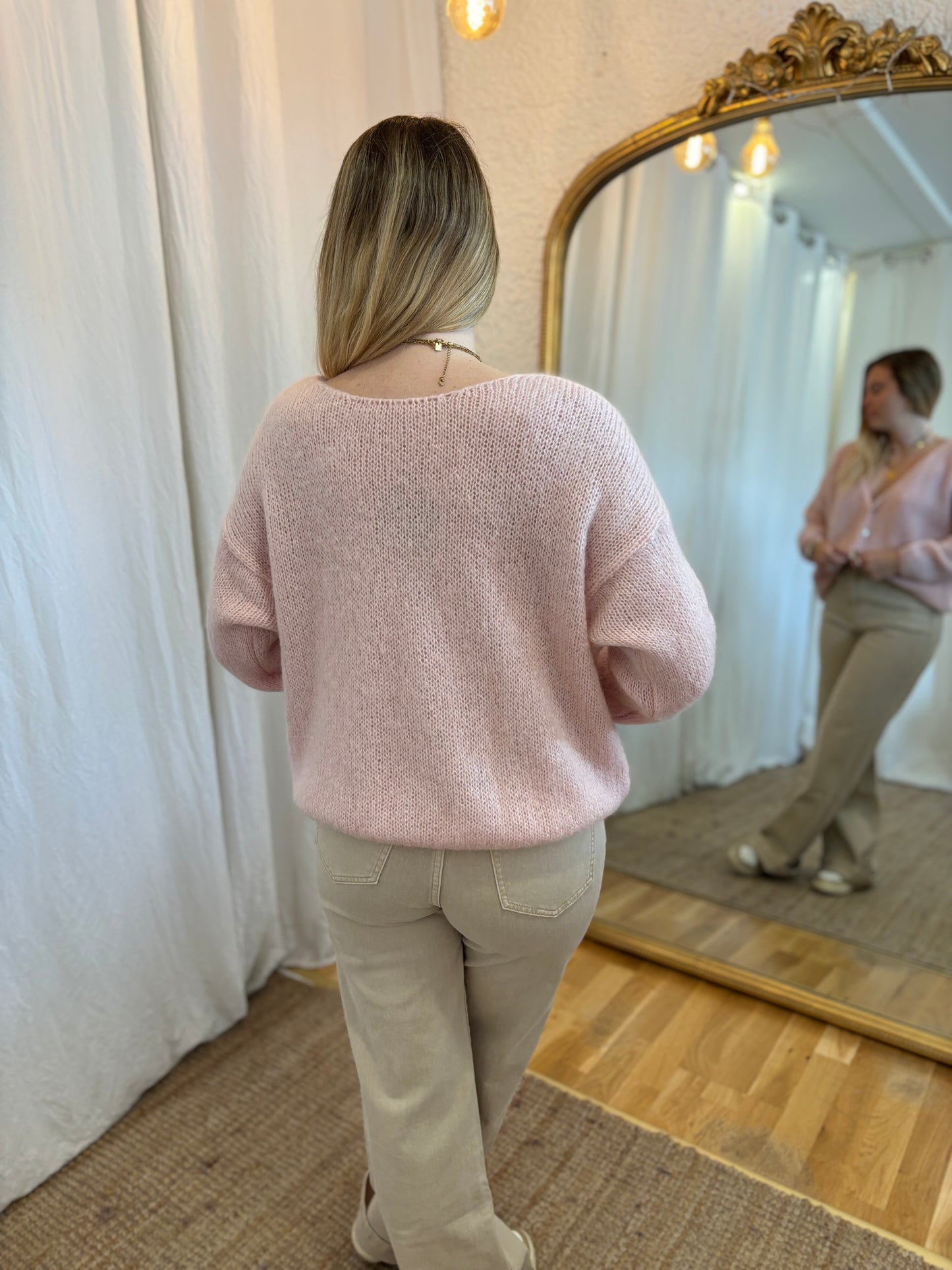 42 - Gilet LOU - Rose poudré