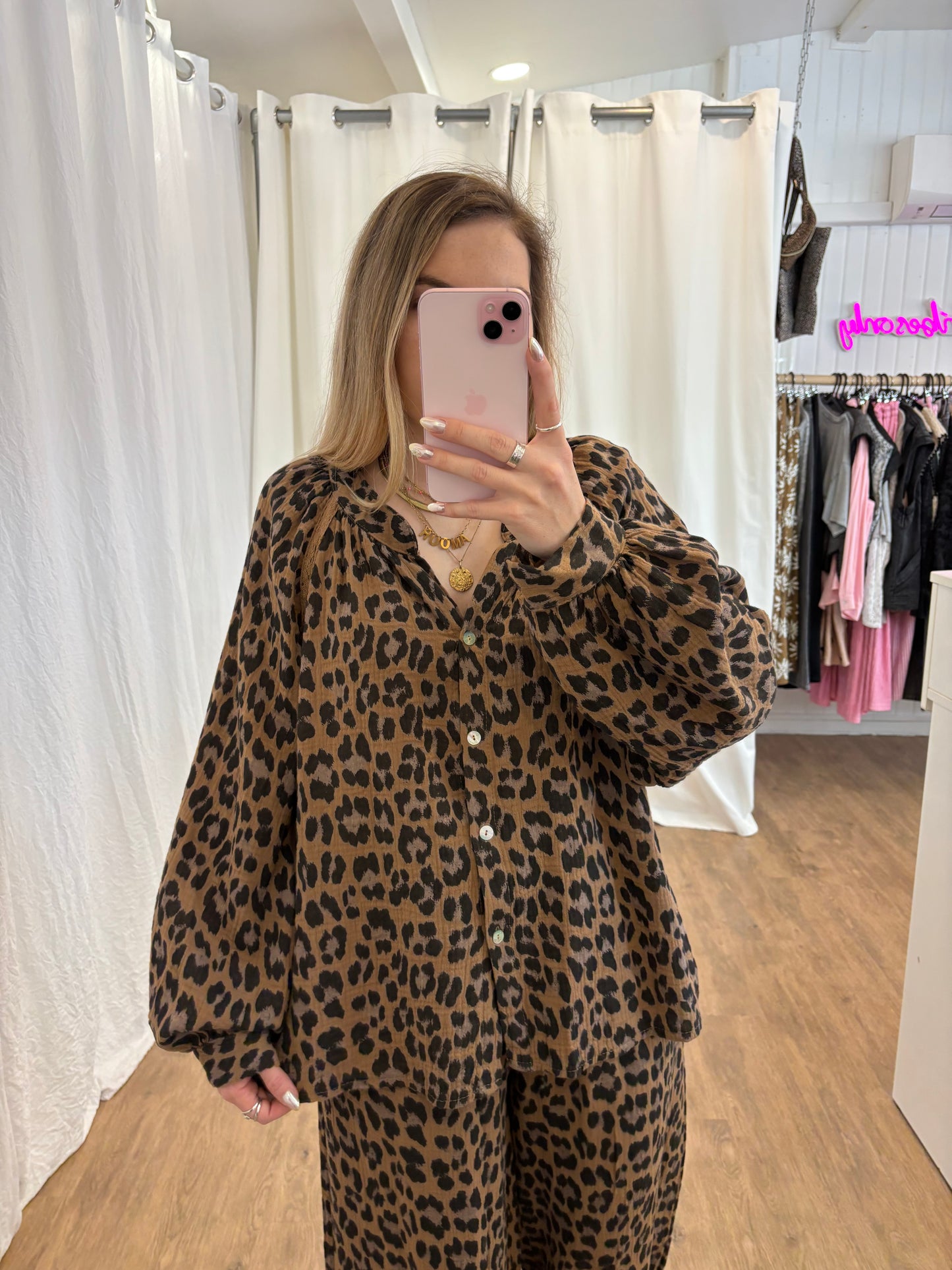 Blouse LYA Léopard Camel