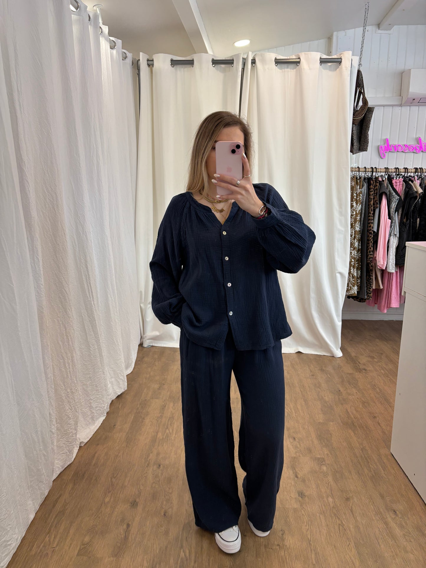 Blouse LYA Bleu marine