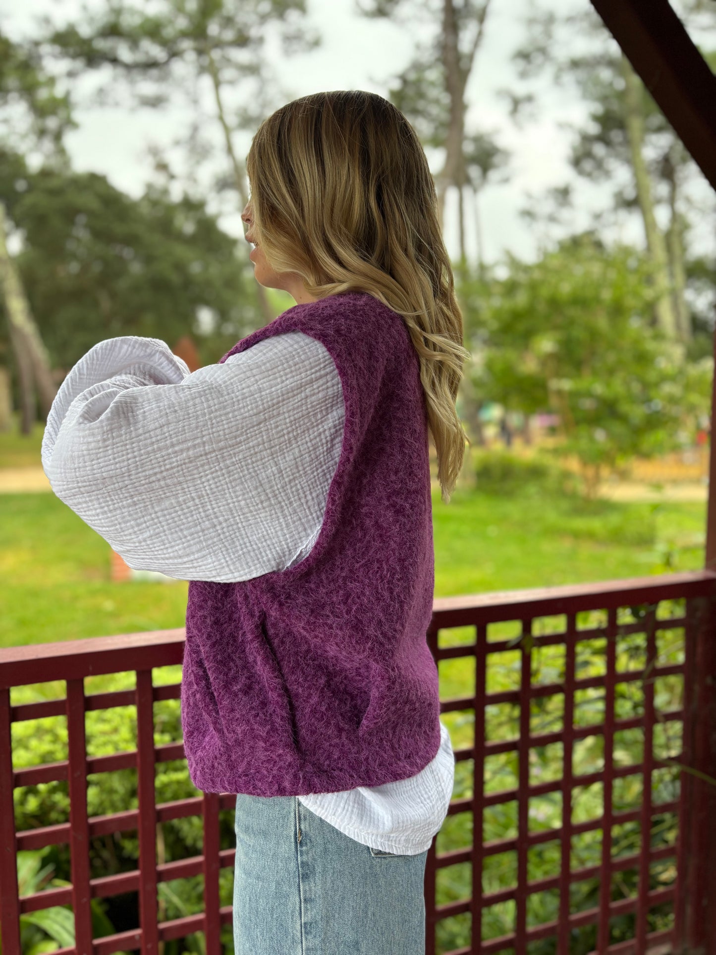 Veste sans manches LILI Violet
