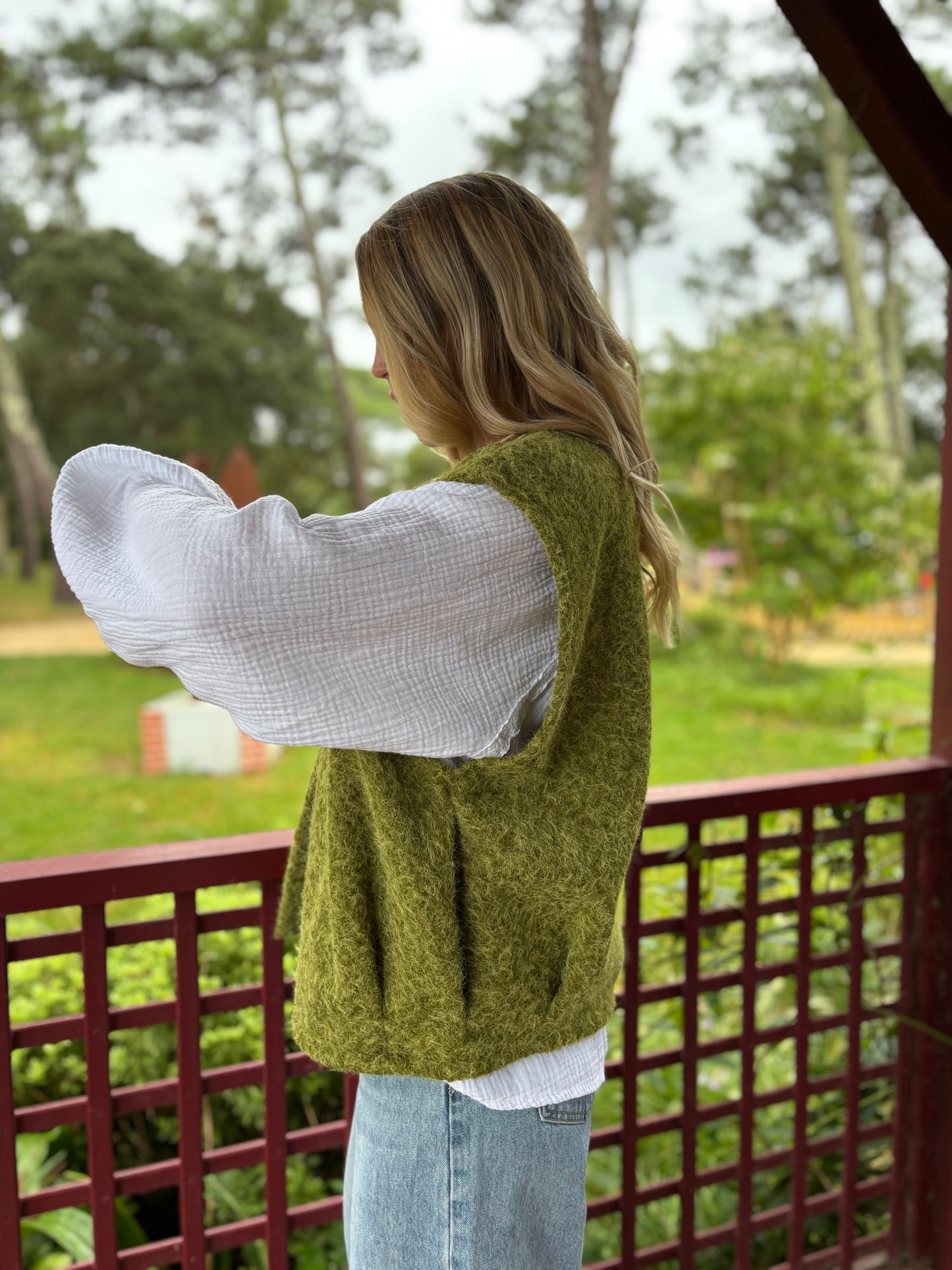 Veste sans manches LILI Olive