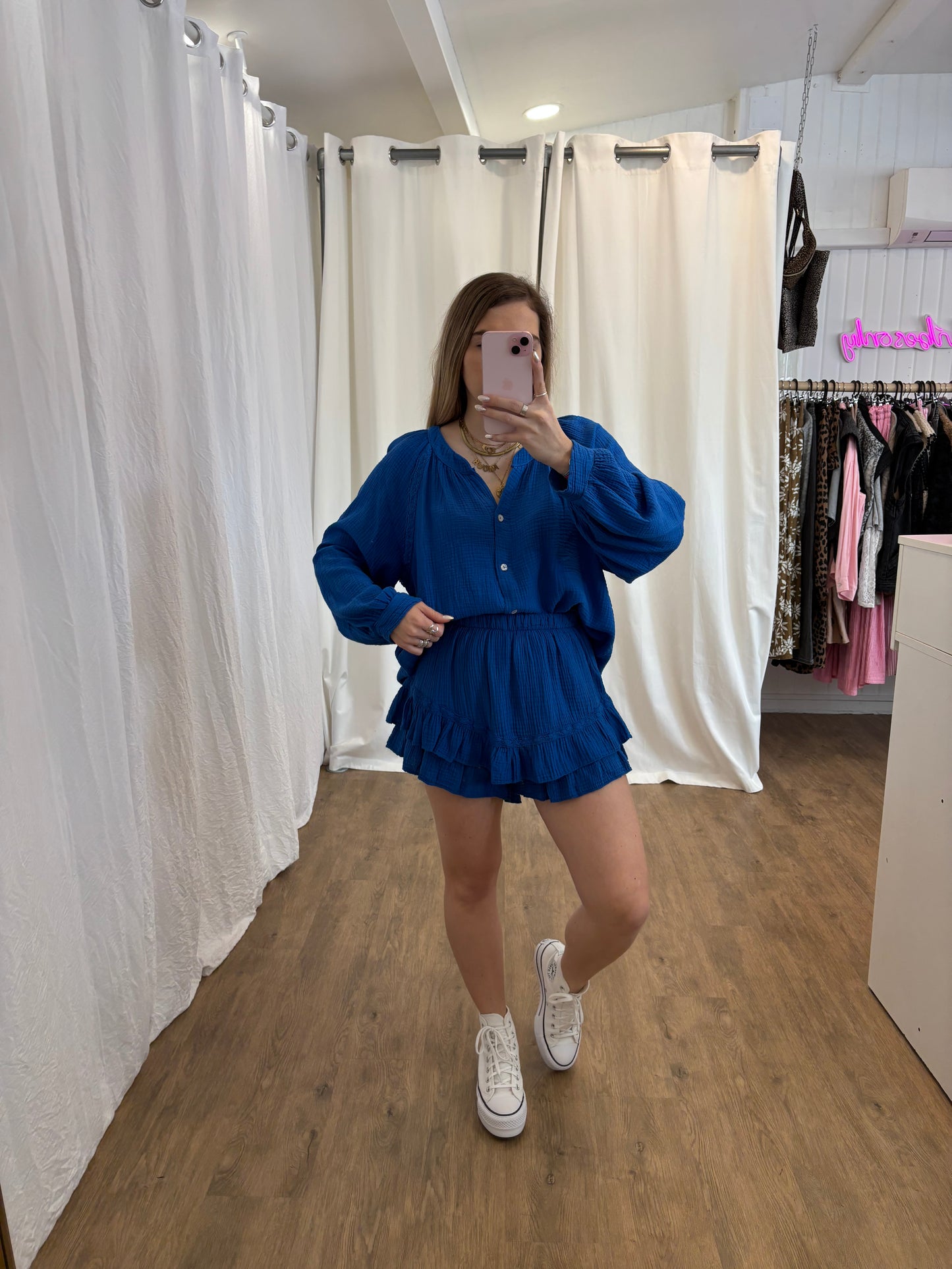 Short LYA Bleu électrique